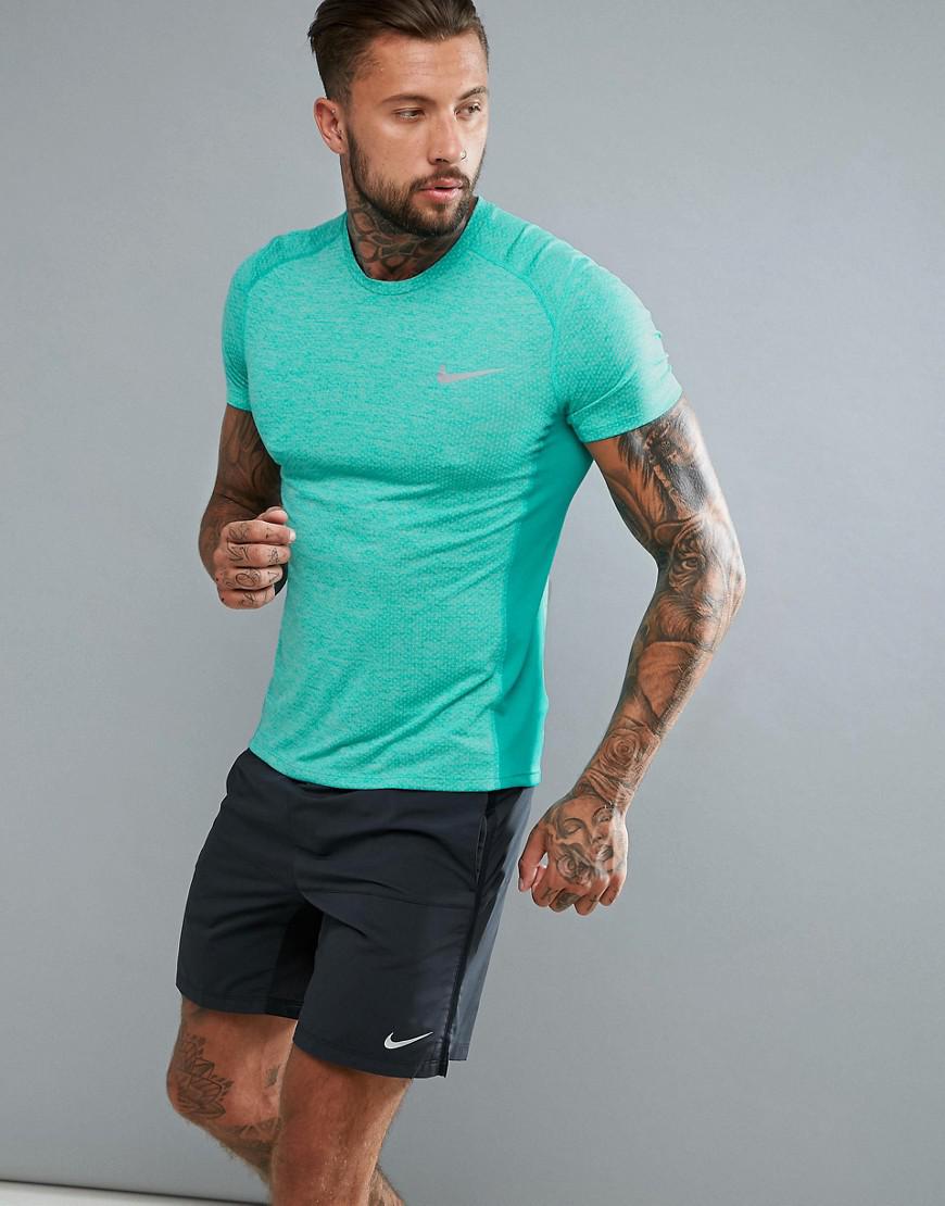 nike miler t shirt blue