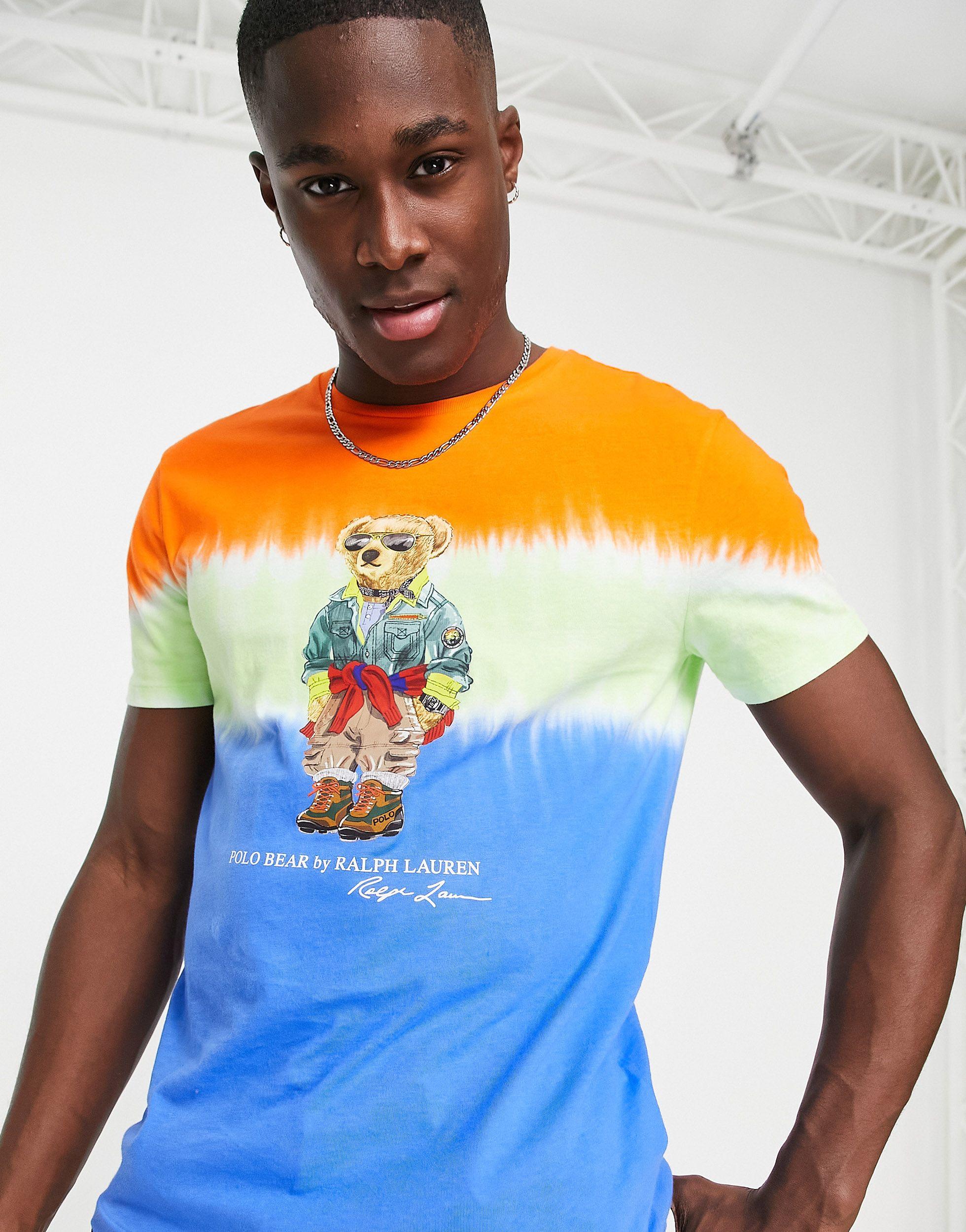Outdoor - t-shirt effet tie-dye à imprimé ours - multicolore Polo Ralph  Lauren pour homme en coloris Bleu | Lyst
