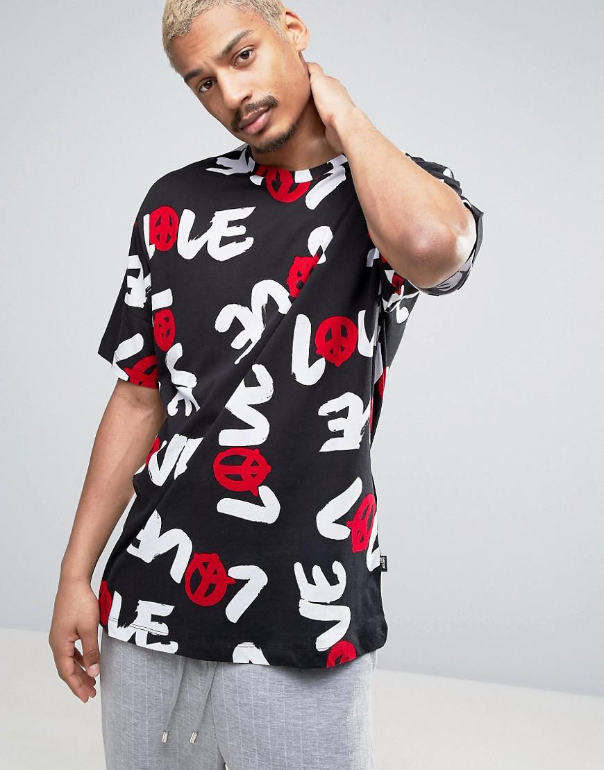 moschino all over print sweatshirt