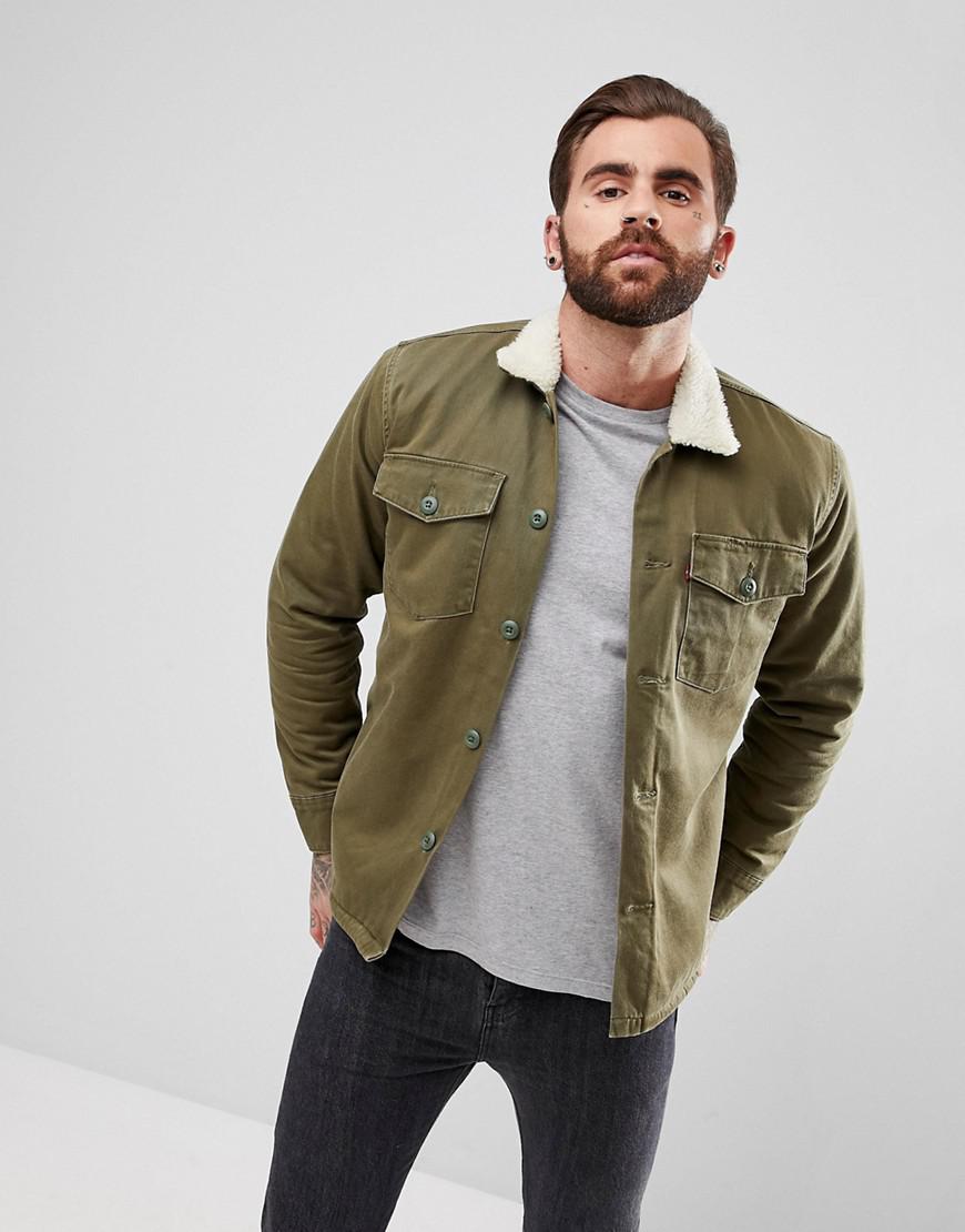 levis sherpa green