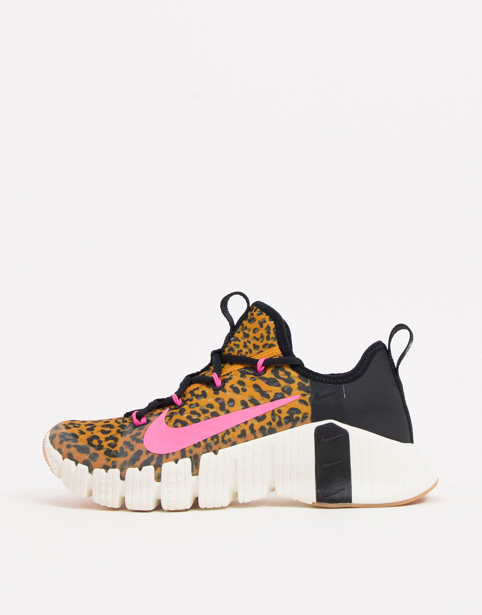 Nike – Free Metcon 3 – Sneaker mit Leopardenmuster bedruckt in Braun | Lyst  DE