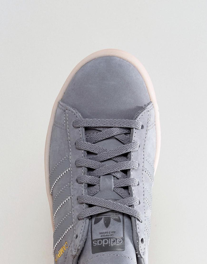 adidas originals campus sneaker in dark gray