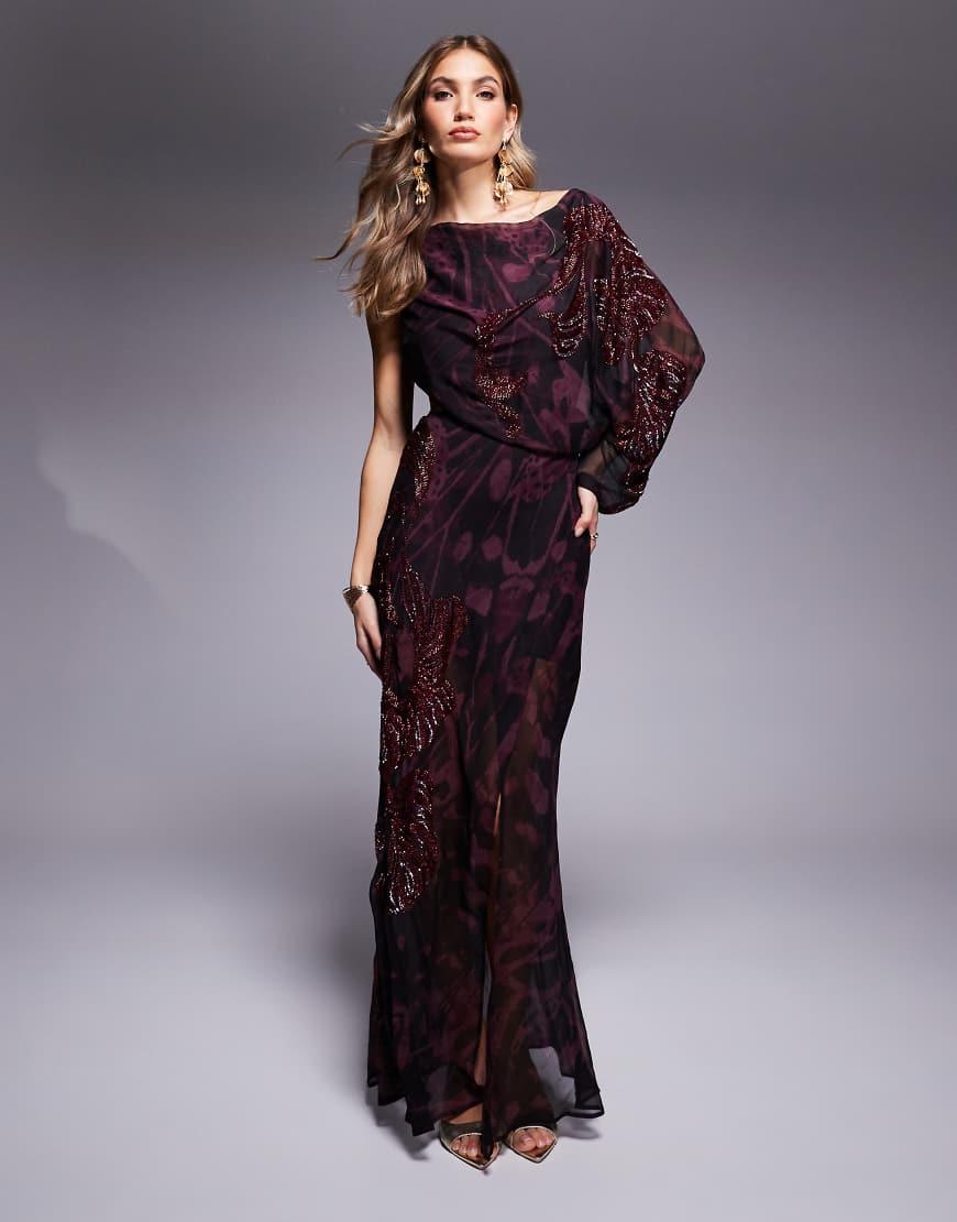 Encaje Vestido Largo Negro Asos Vestidos De Fiesta Vestido