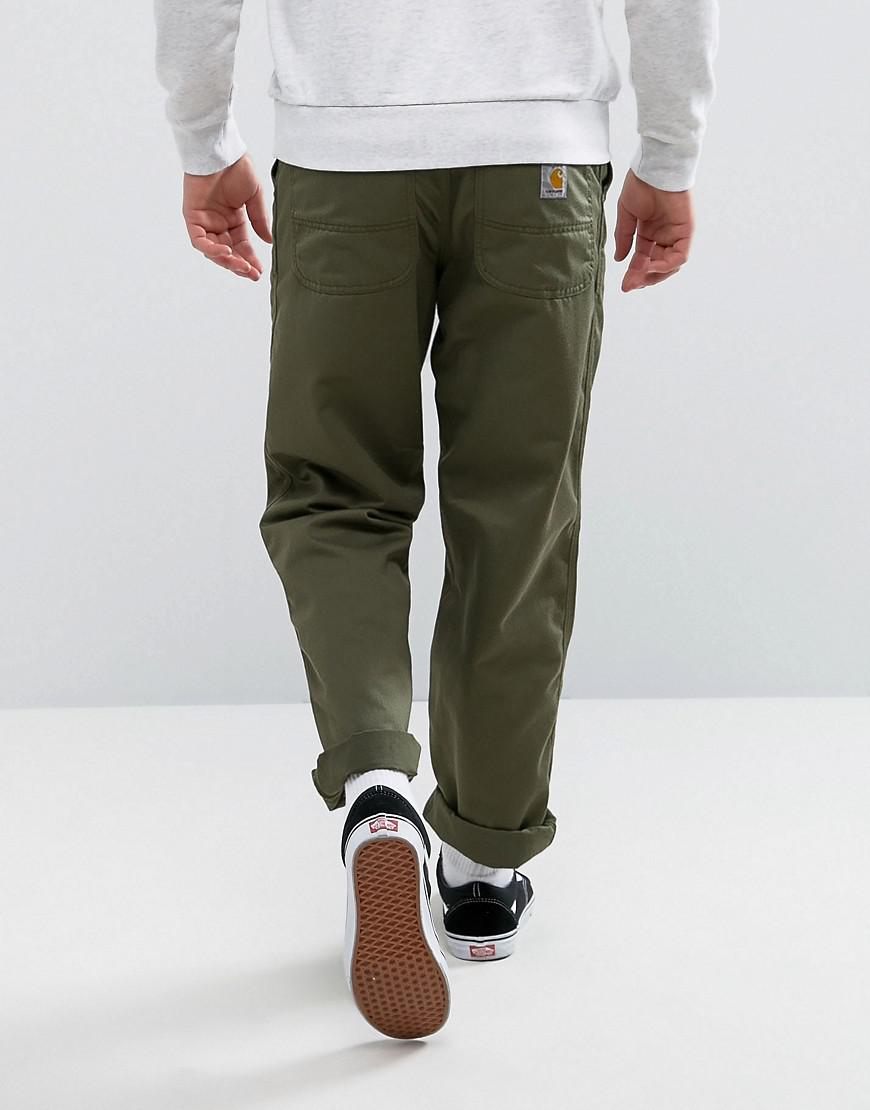 Carhartt WIP Cotton Simple Chino In Straight Fit in Green for Men - Lyst