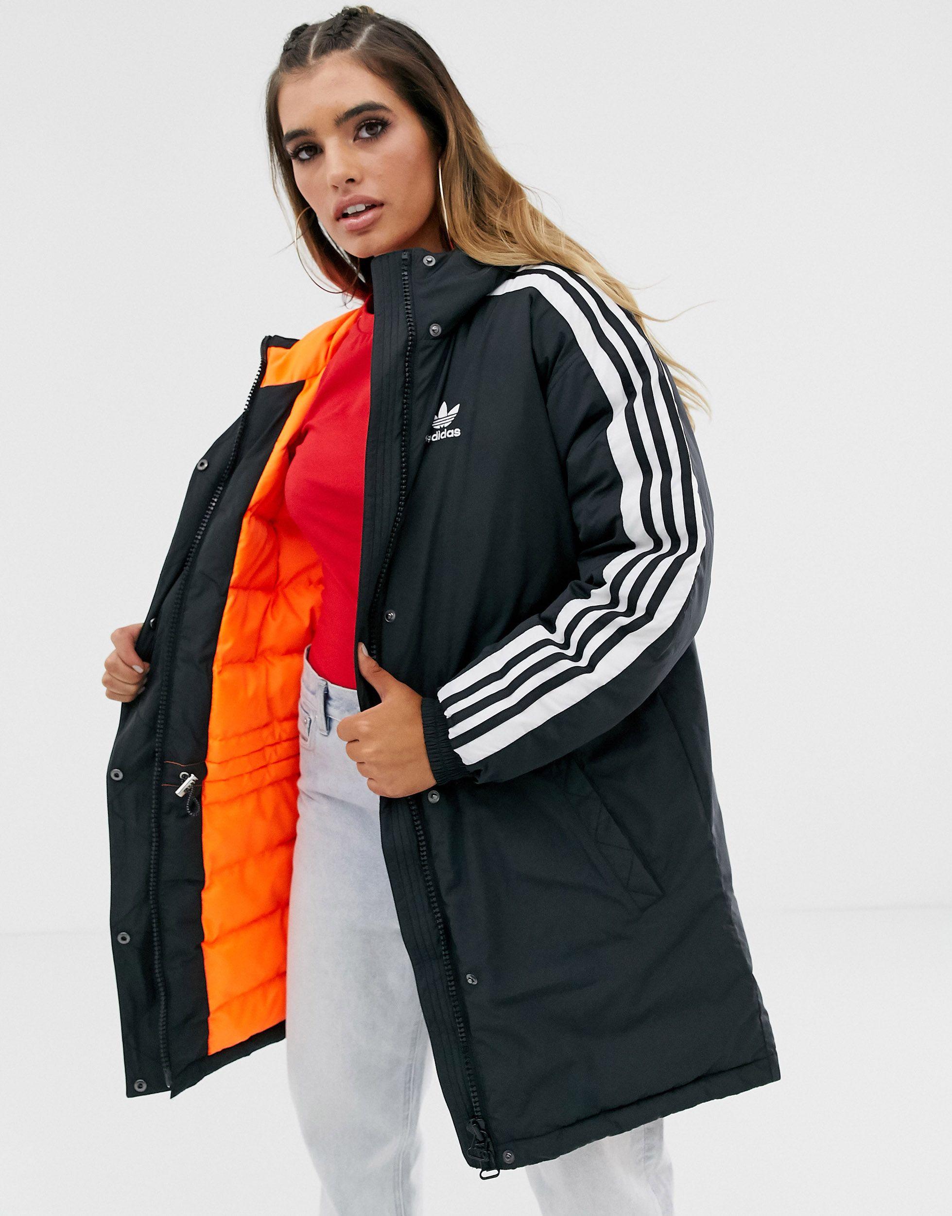 Adidas Originals Parka With 3 Stripes In Luxembourg, 32% - mpgc.net