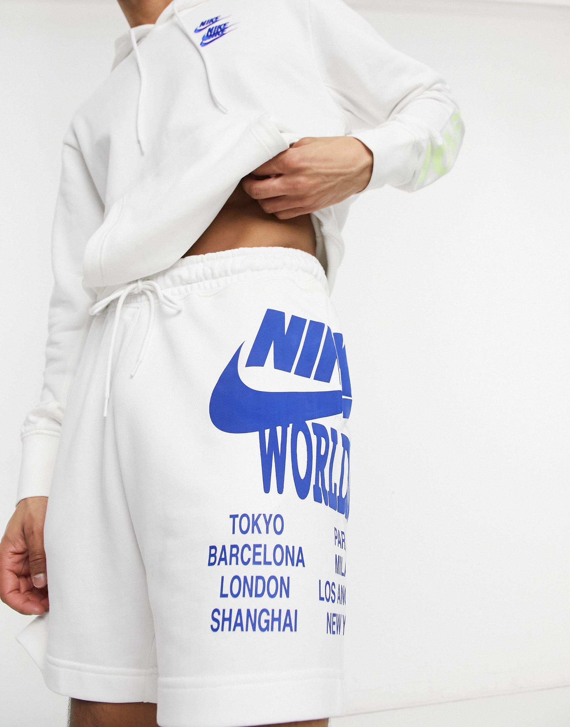 World tour pack - short à imprimé graphique Nike en coloris Blanc | Lyst