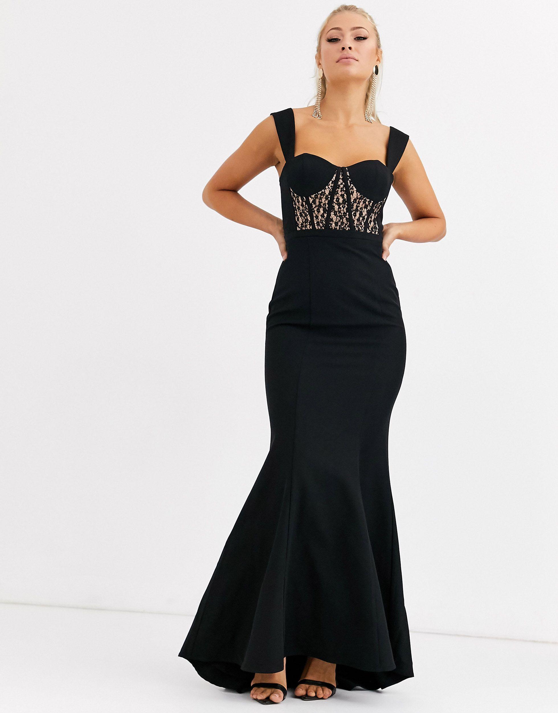 jarlo cami strap allover lace maxi dress in red
