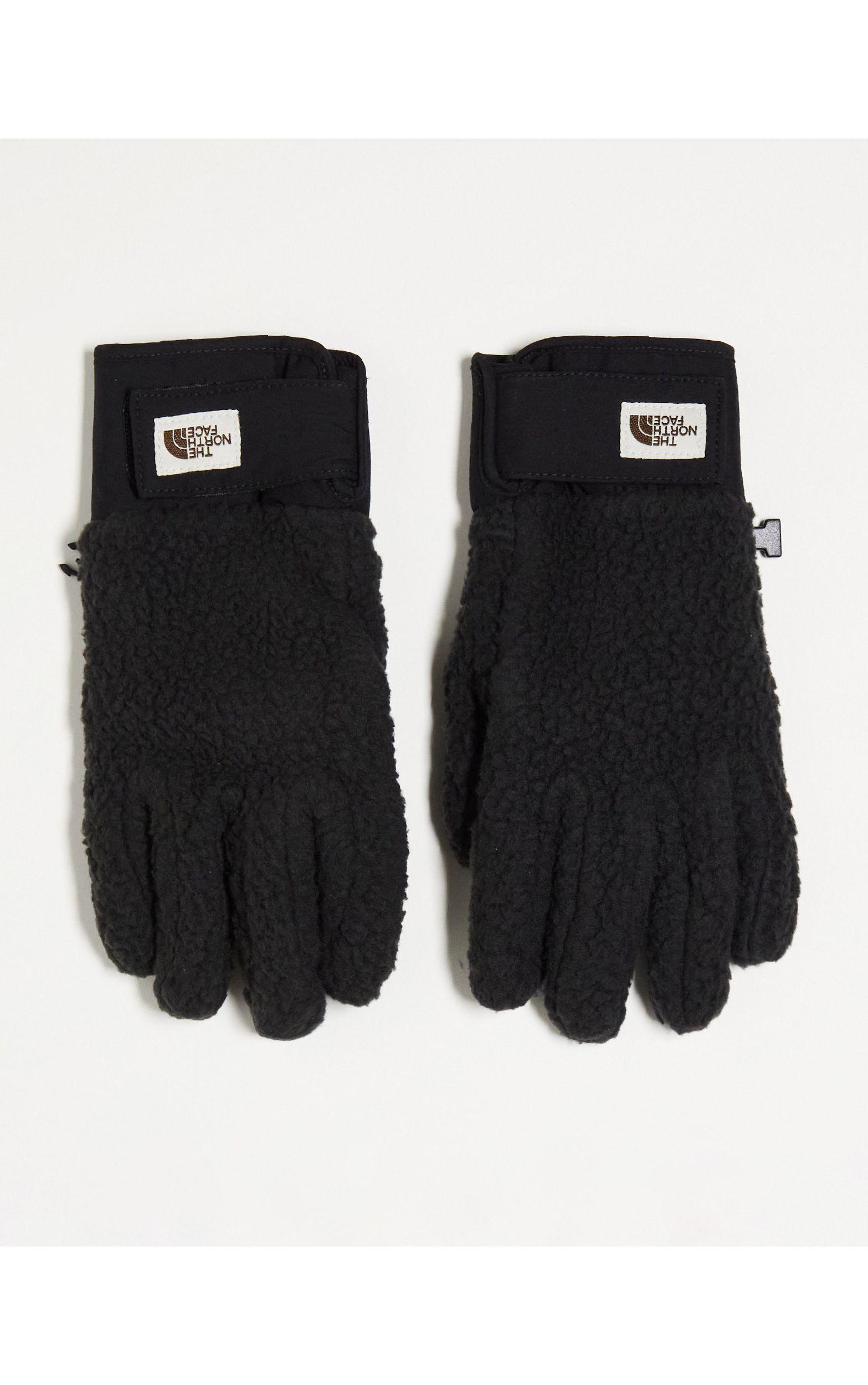 The North Face Cragmont Fleece Gloves in Black | Lyst