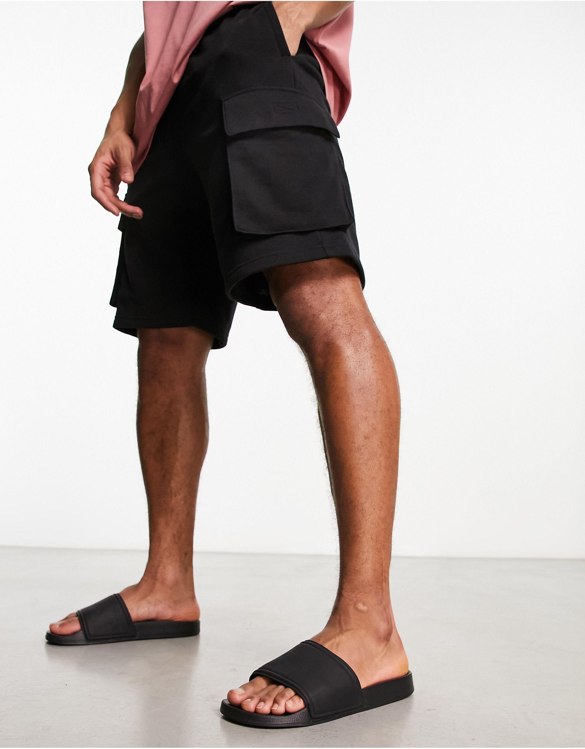 Sandalias negras para piscina Jack & Jones de hombre de color Negro | Lyst