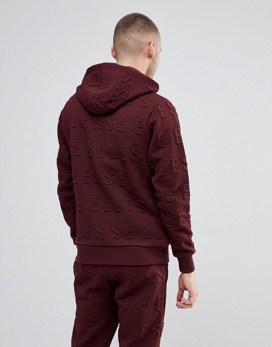 Ellesse Hoodie With All Over Embossed 
