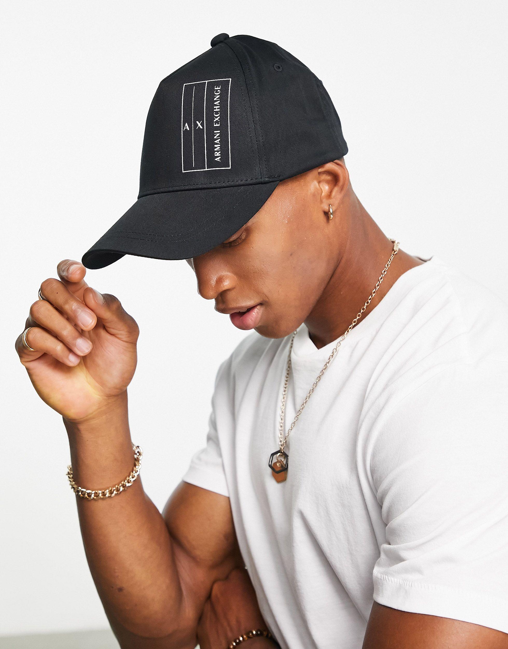 Armani Exchange Cotton Baseball Cap 