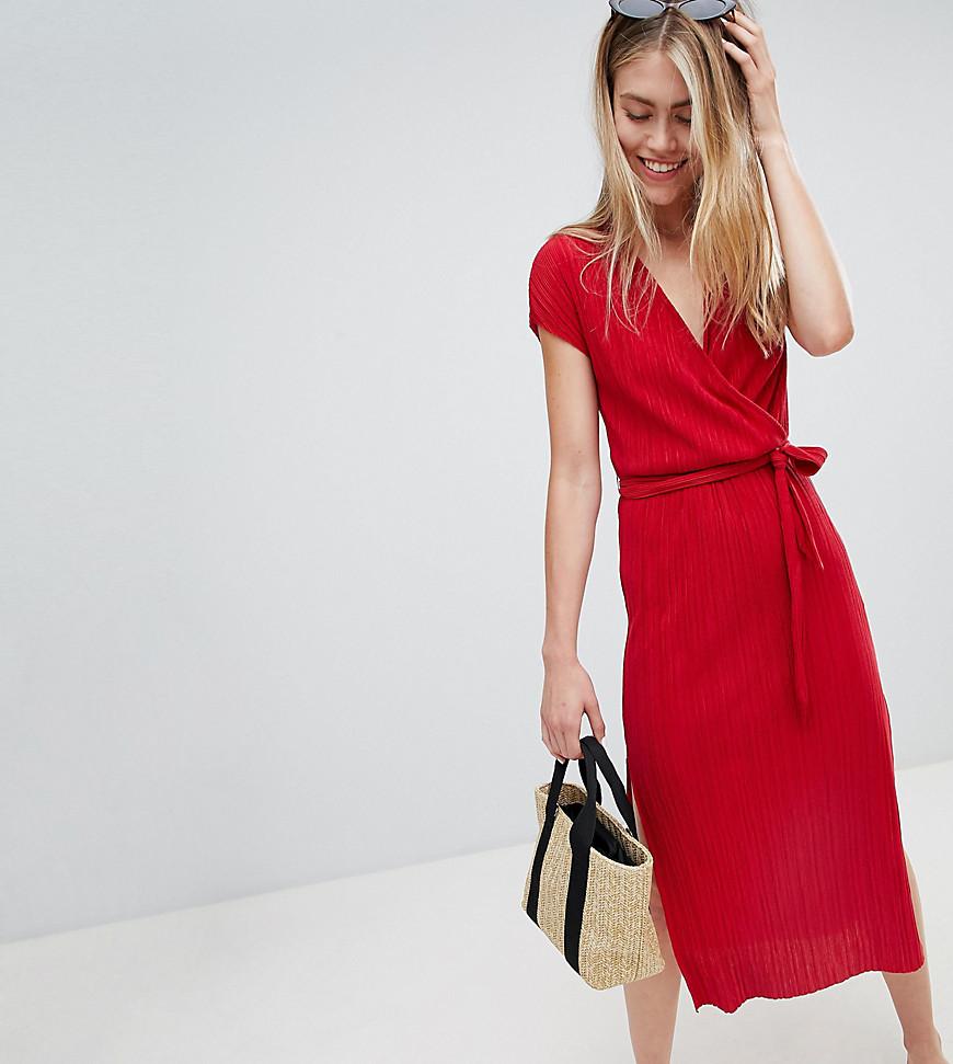 bershka red dress