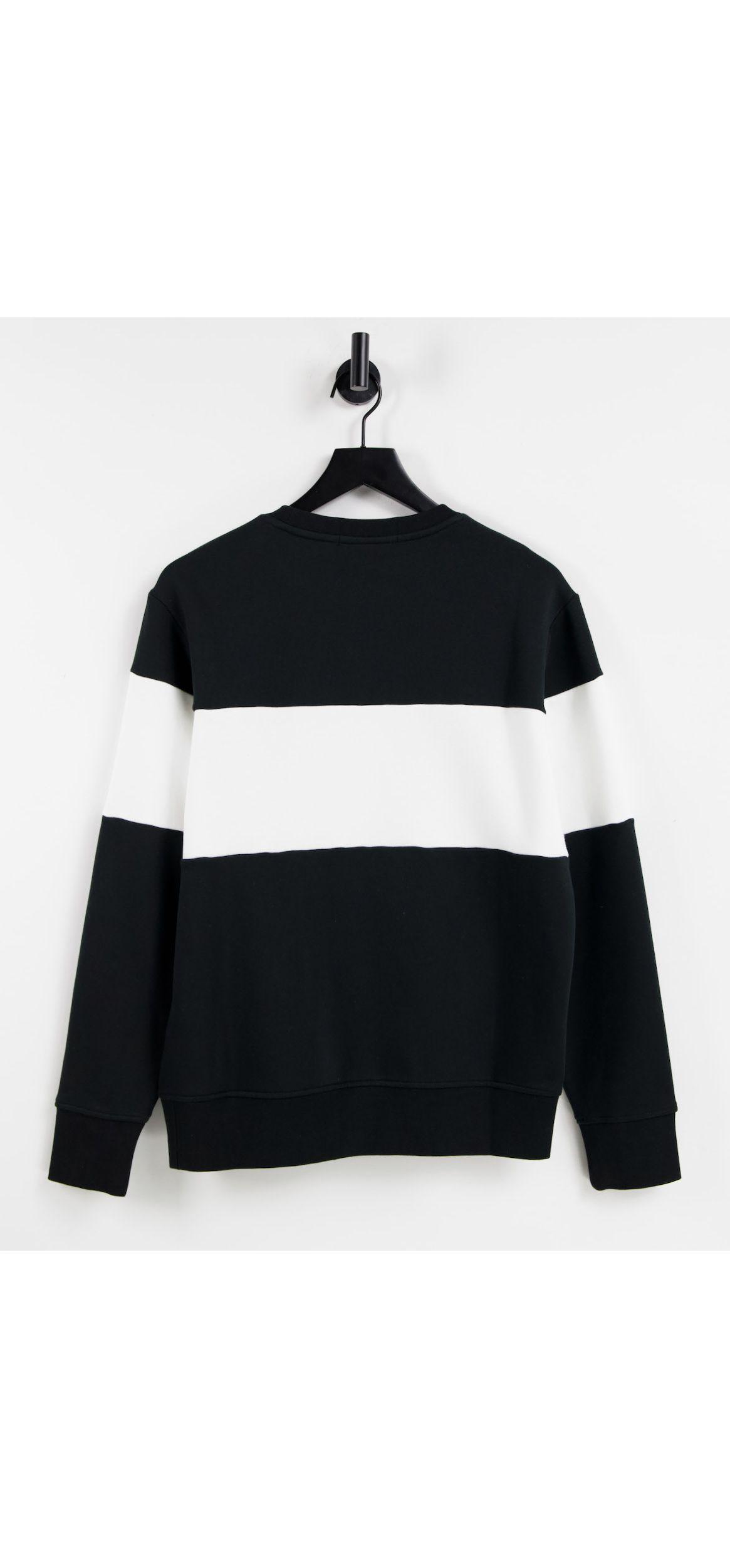 Sudadera negra con franja blanca con logo en el pecho Polo Ralph Lauren de  Algodón de color Negro para hombre | Lyst