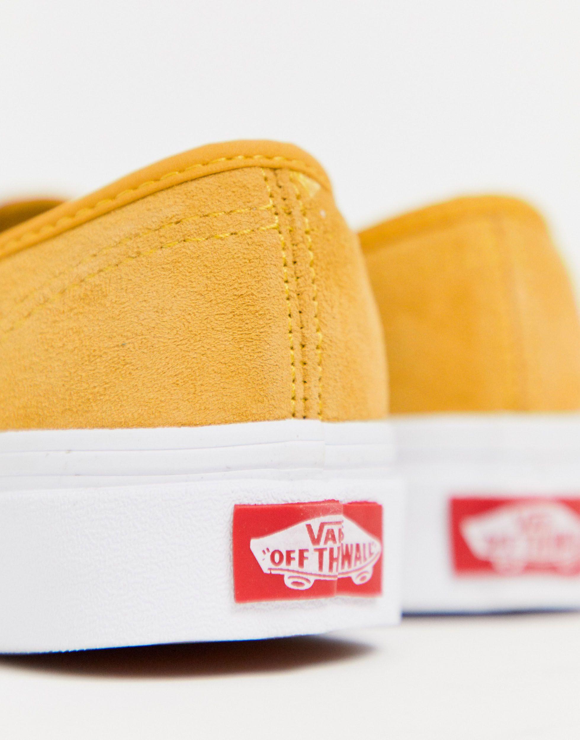 Zapatillas de ante en mostaza Vans de Ante de color Amarillo | Lyst