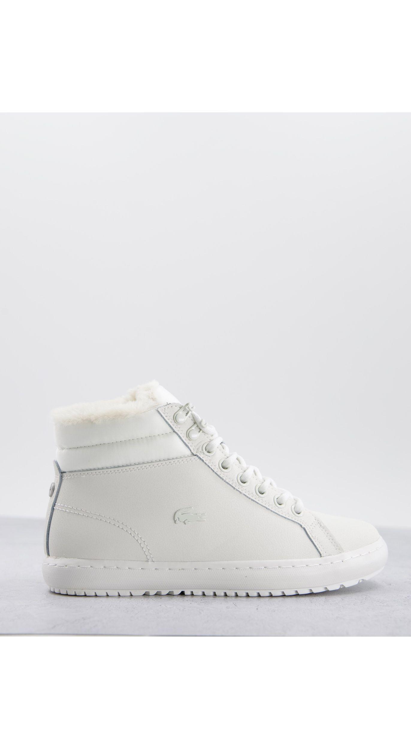 lacoste high top trainers