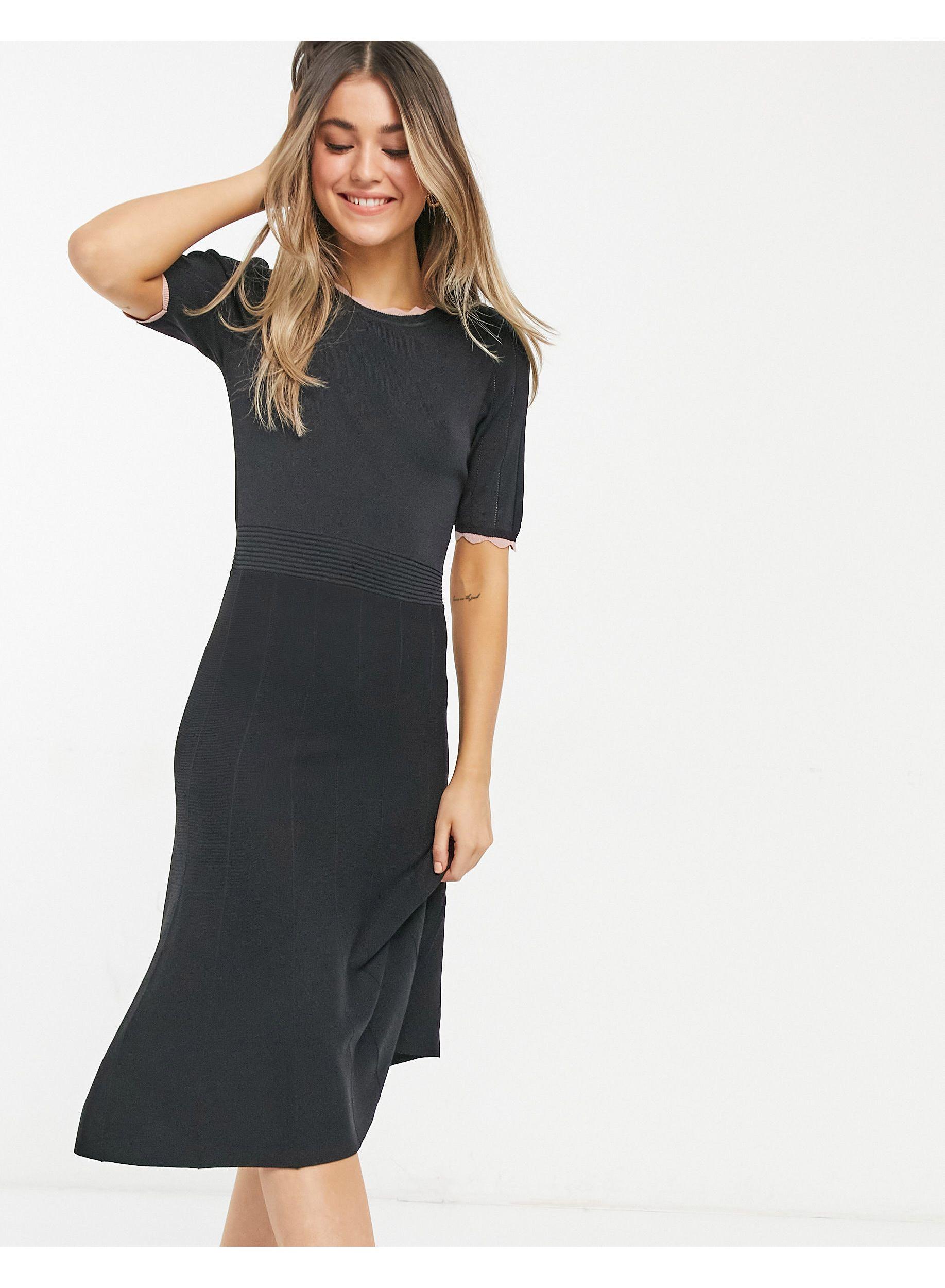 oasis black dress