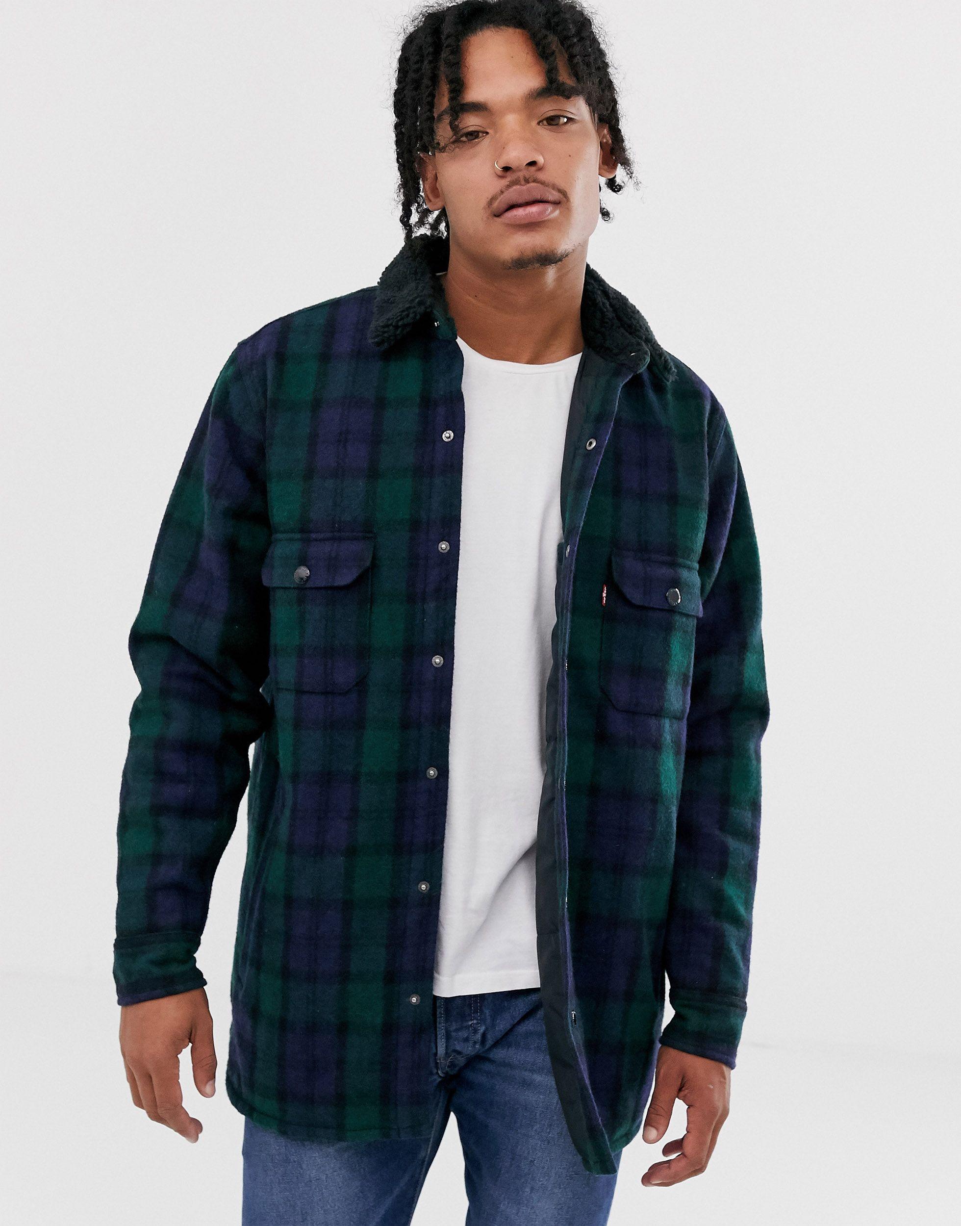 checkered work jacket