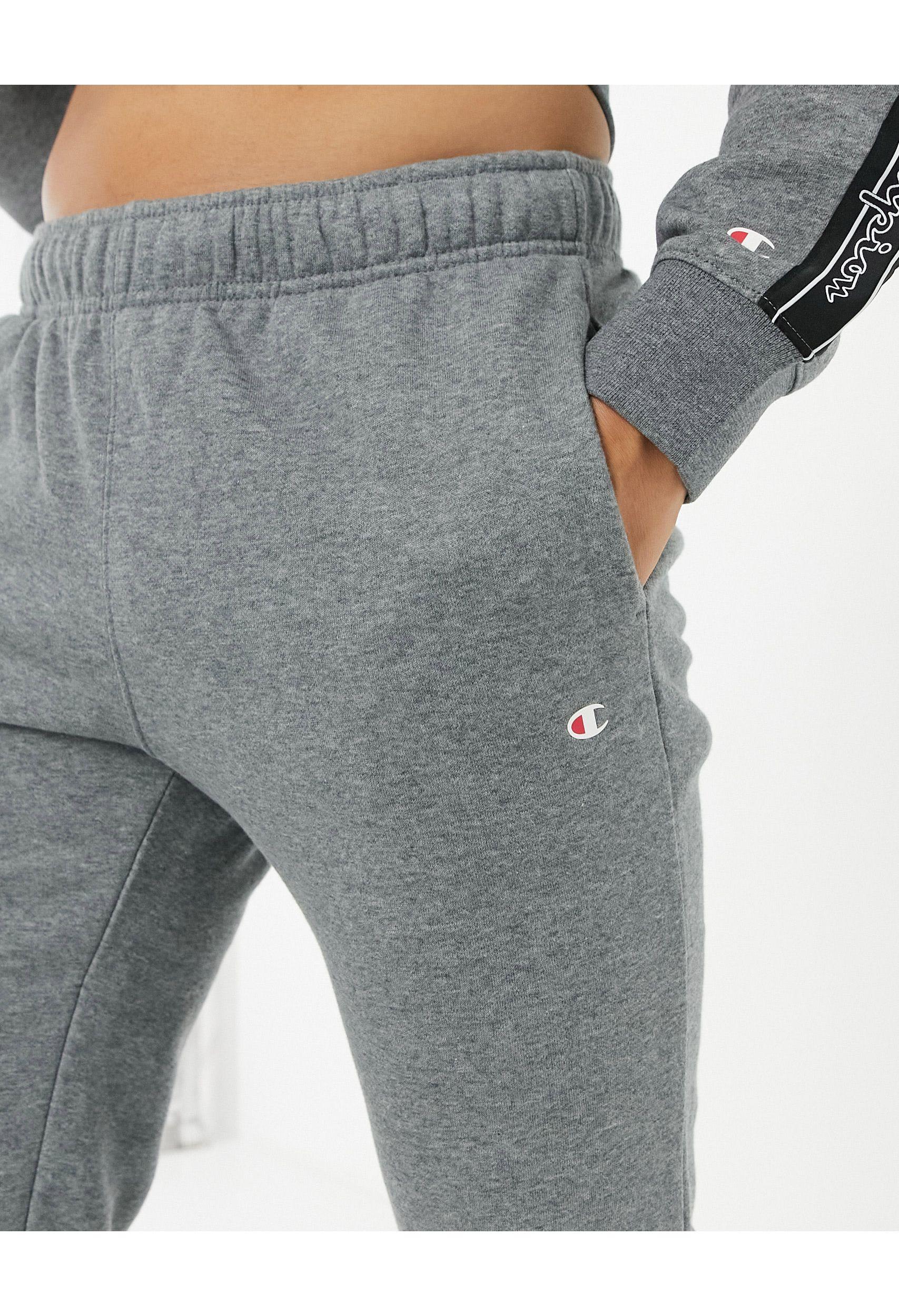 Small Logo Cuffed joggers in Grey for Men - Lyst