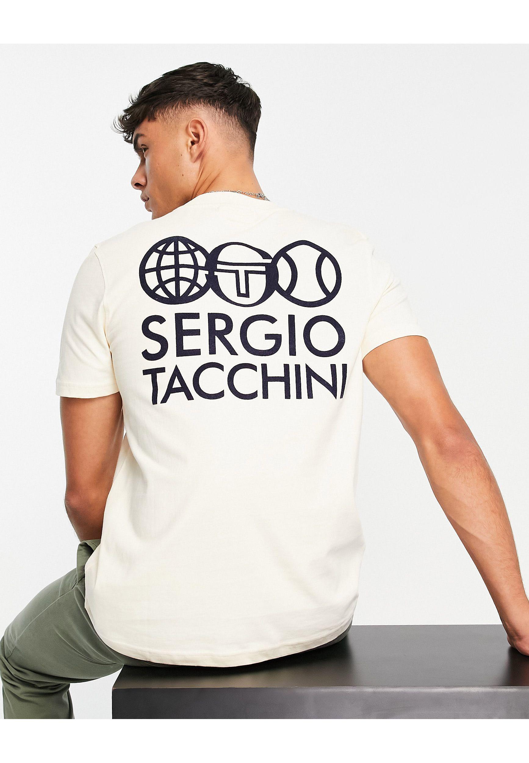 Sergio Tacchini T-shirt With Back Print in White for Men | Lyst Canada