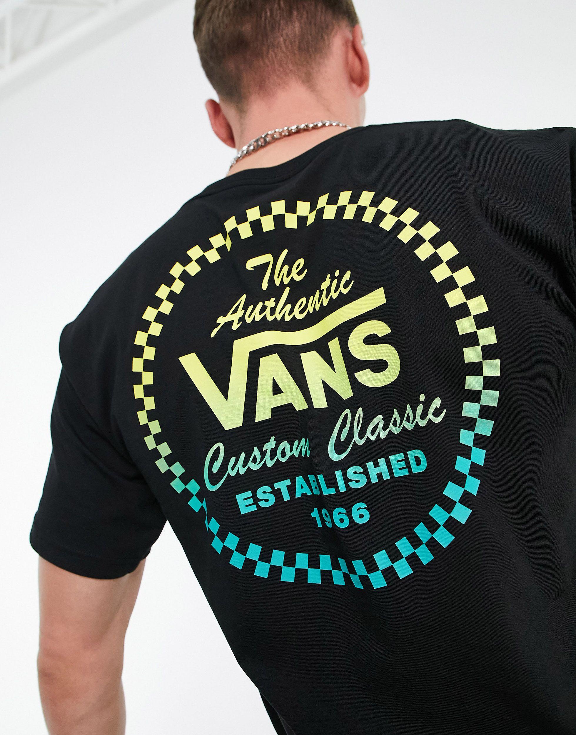 Vans Custom Classic Back Print T-shirt in Black for Men | Lyst
