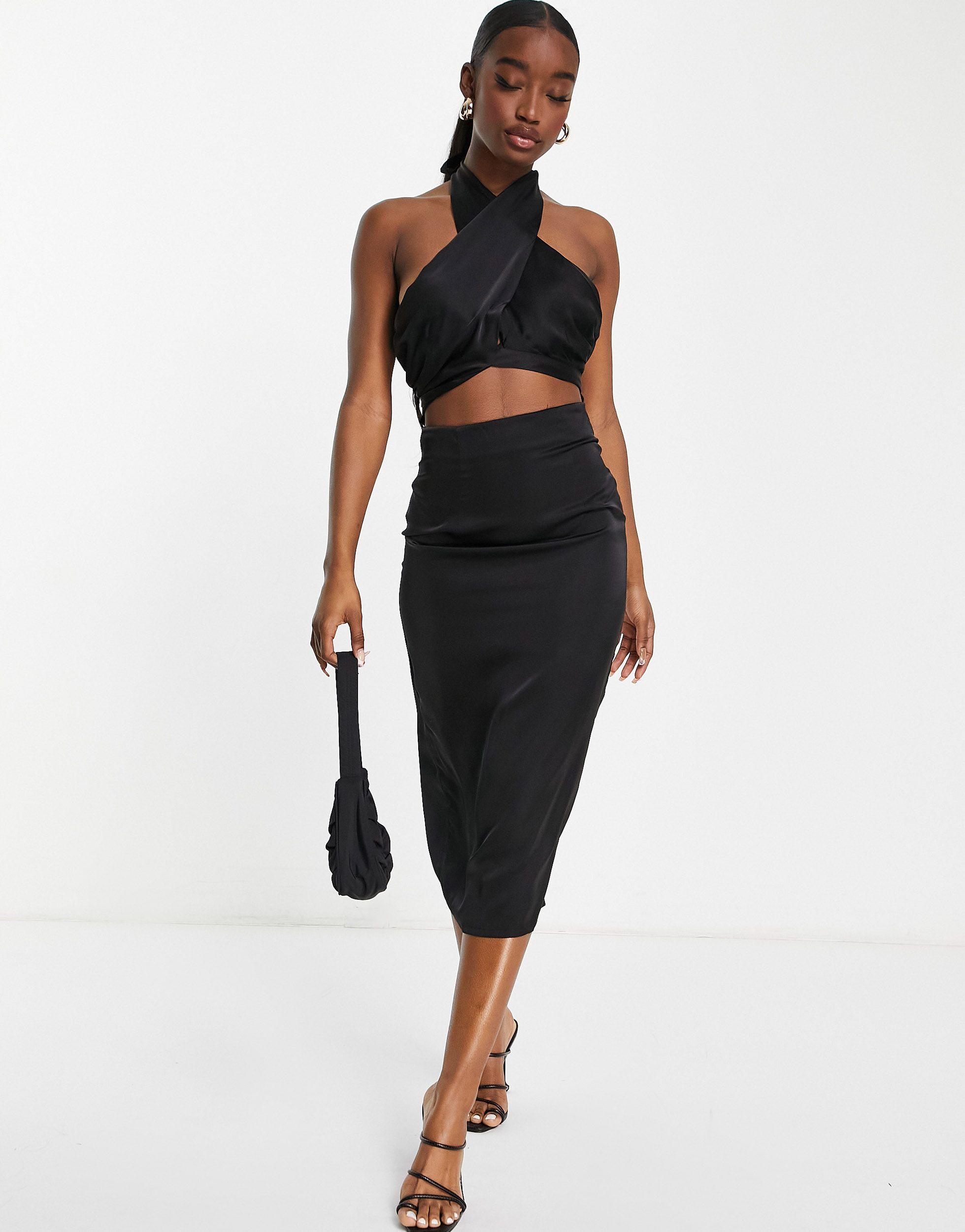 cross body halter top