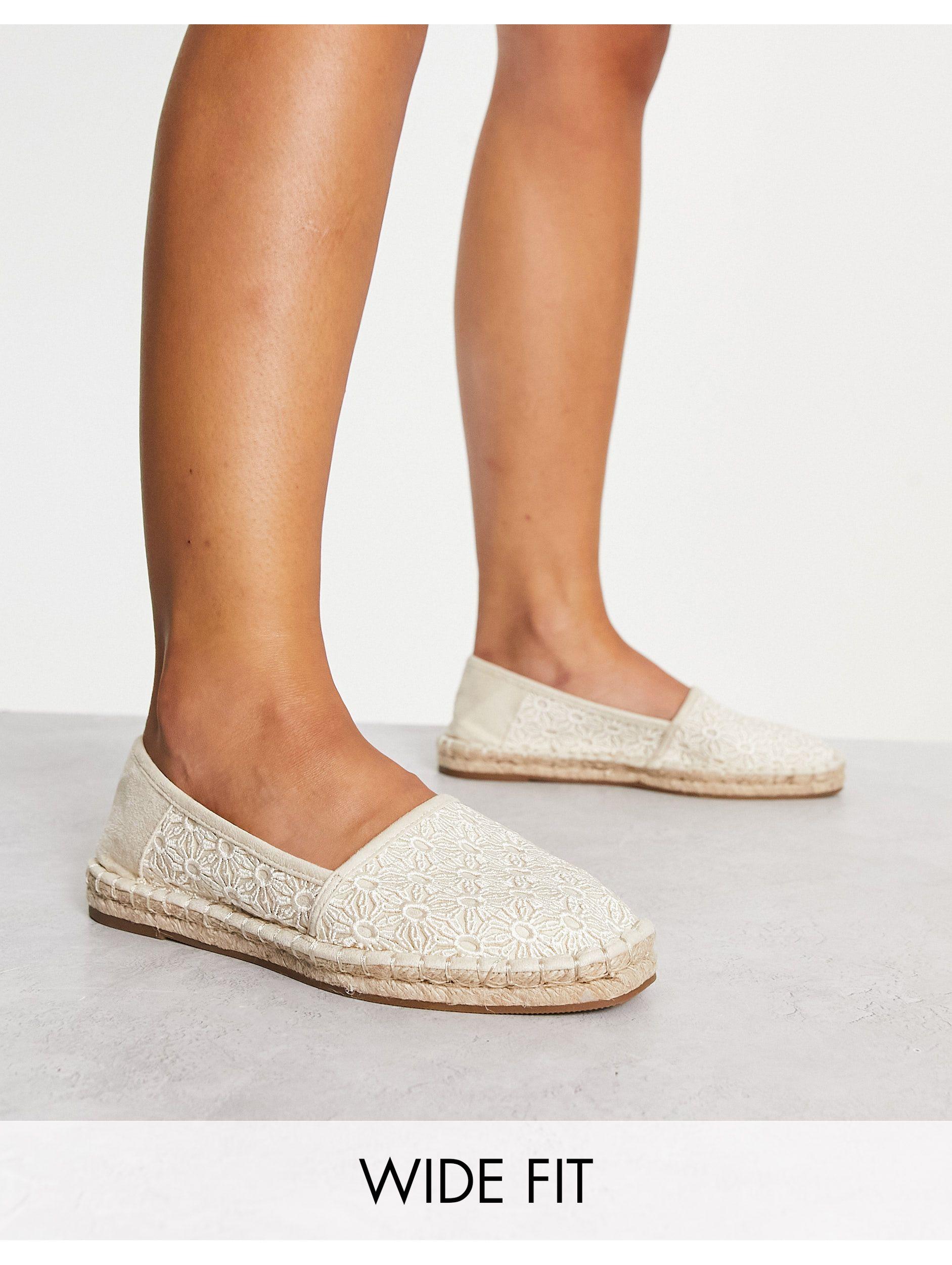 ASOS Wide Fit Jingle Espadrilles in White Lyst
