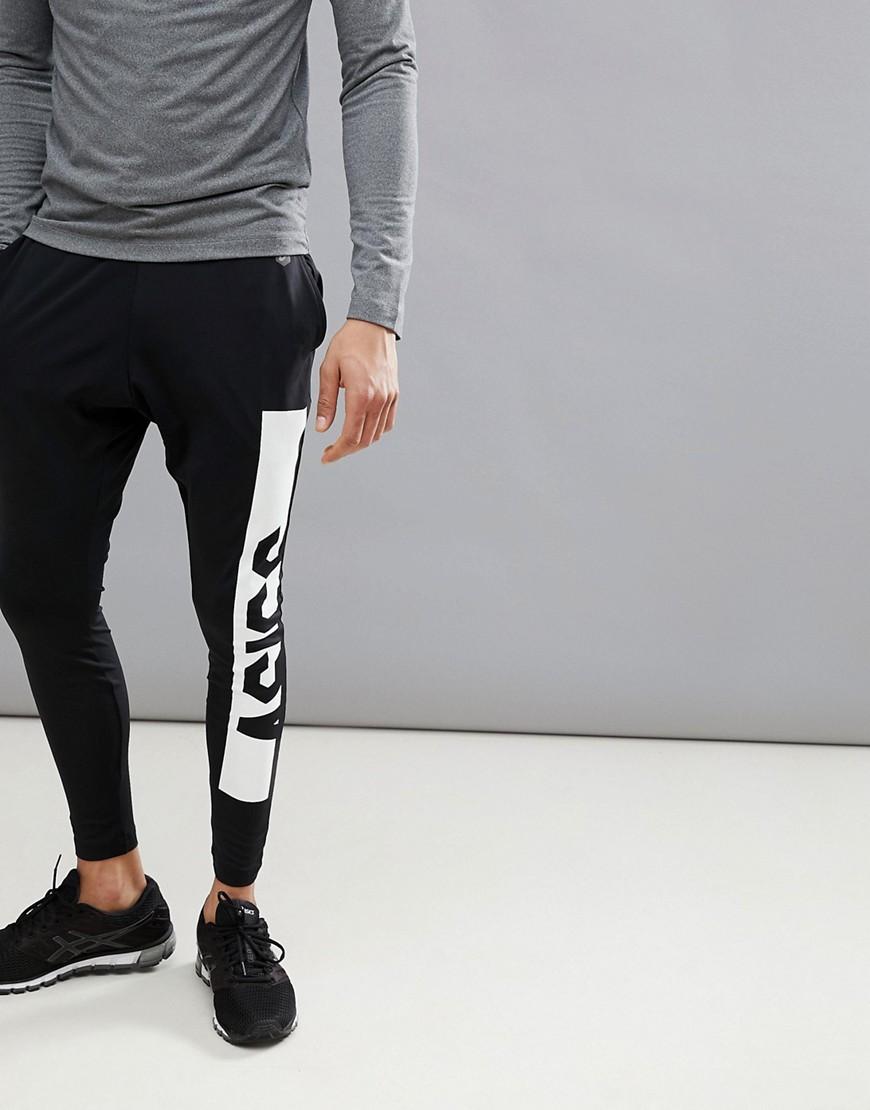 black asics joggers