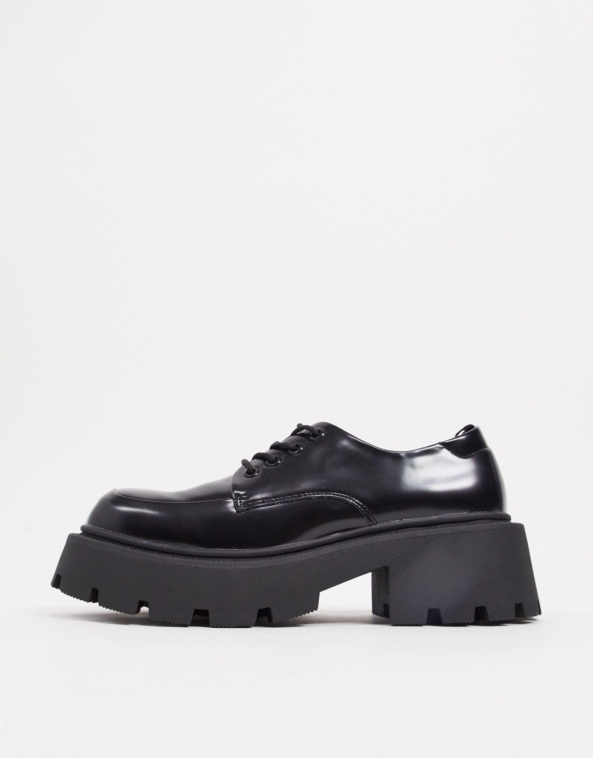 Truffle Collection Chunky Lace Up Shoes 