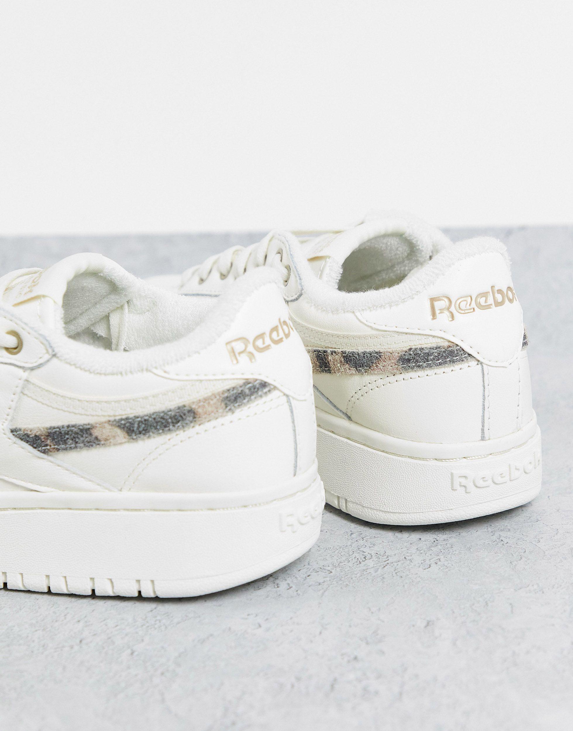 reebok white chunky trainers
