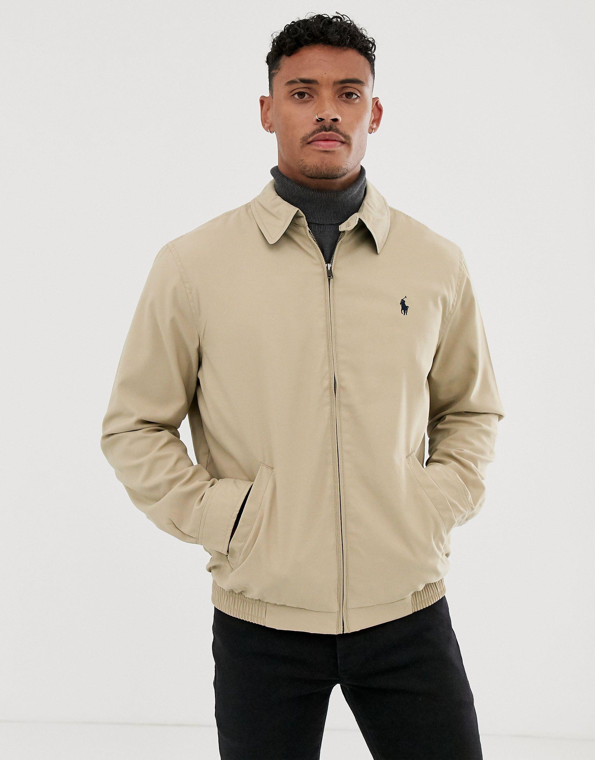 Polo Ralph Lauren Harrington Jacket in Natural for Men | Lyst