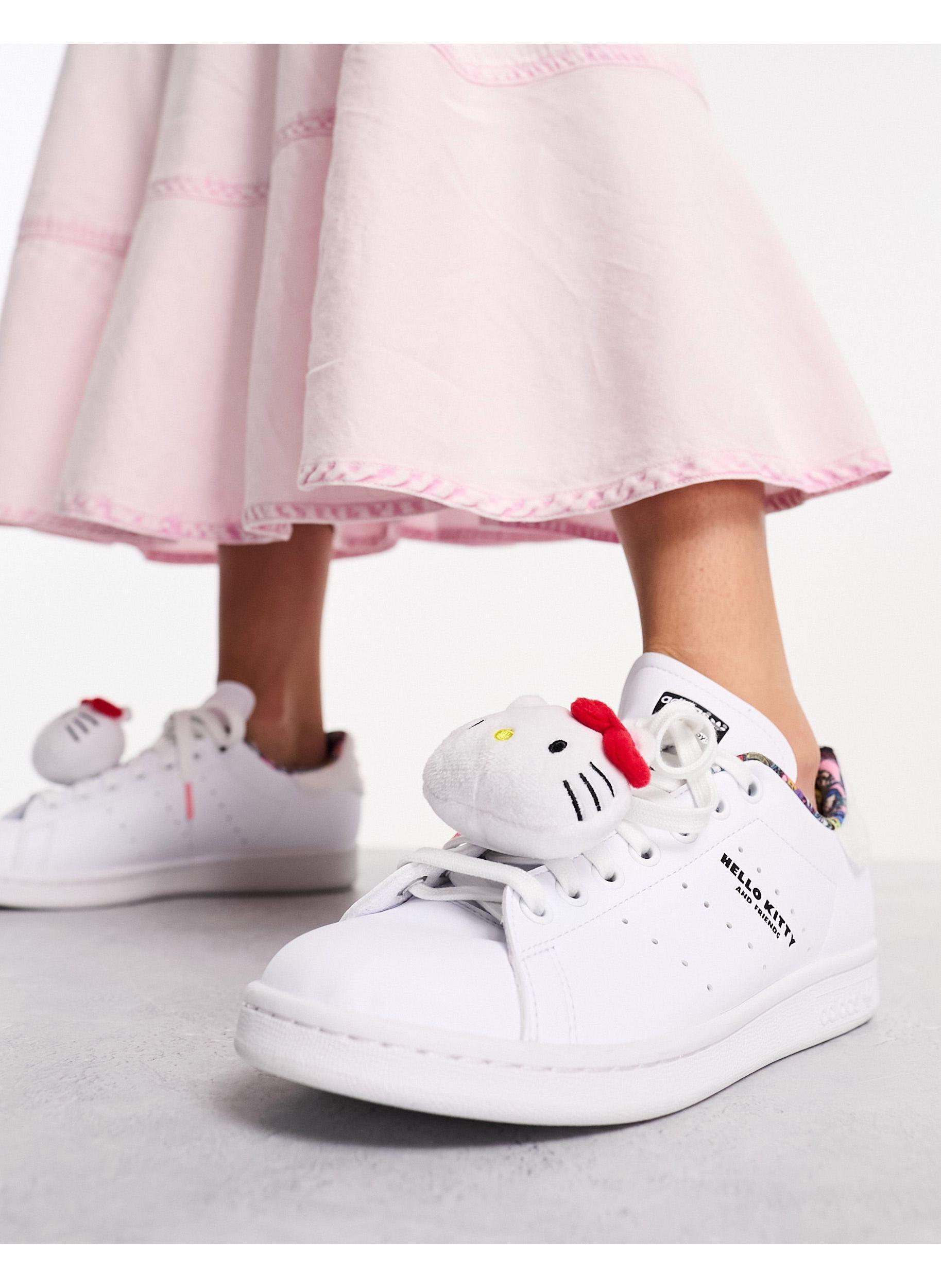 adidas Originals Stan Smith X Hello Kitty Sneakers in White | Lyst