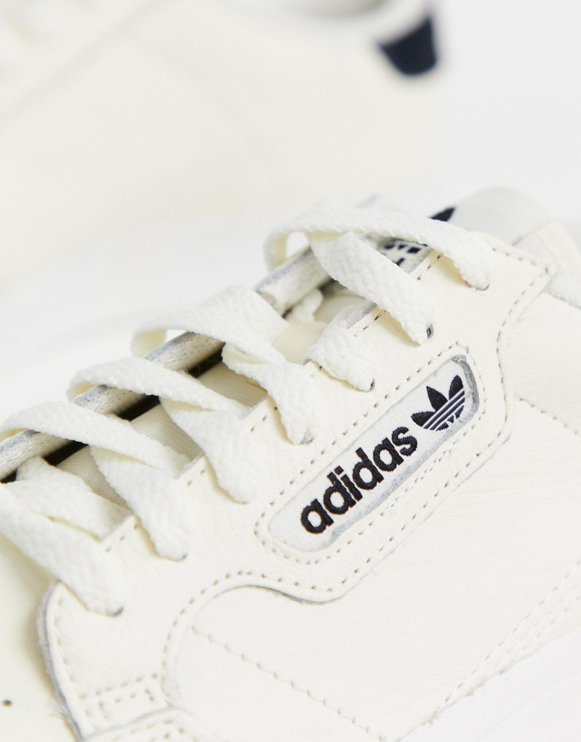 adidas Originals Canvas Continental 80 Vulc Trainers in White for Men - Lyst