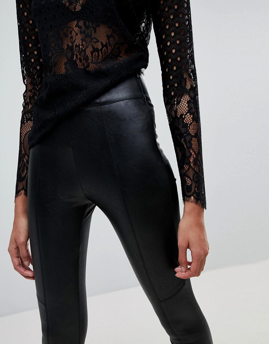 stradivarius leather leggings Big sale 