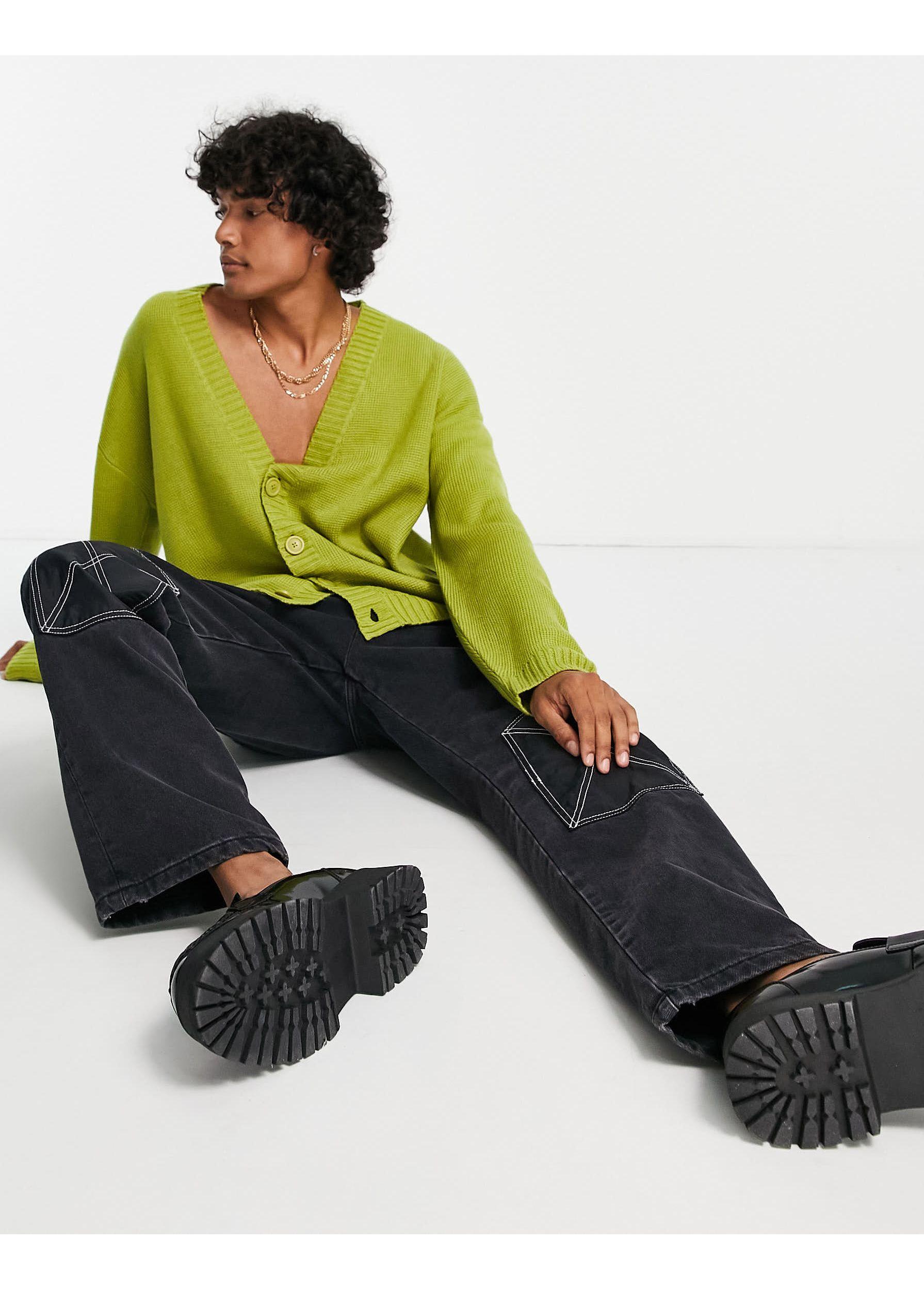 Collusion Compact Knit Boxy Cardigan in 