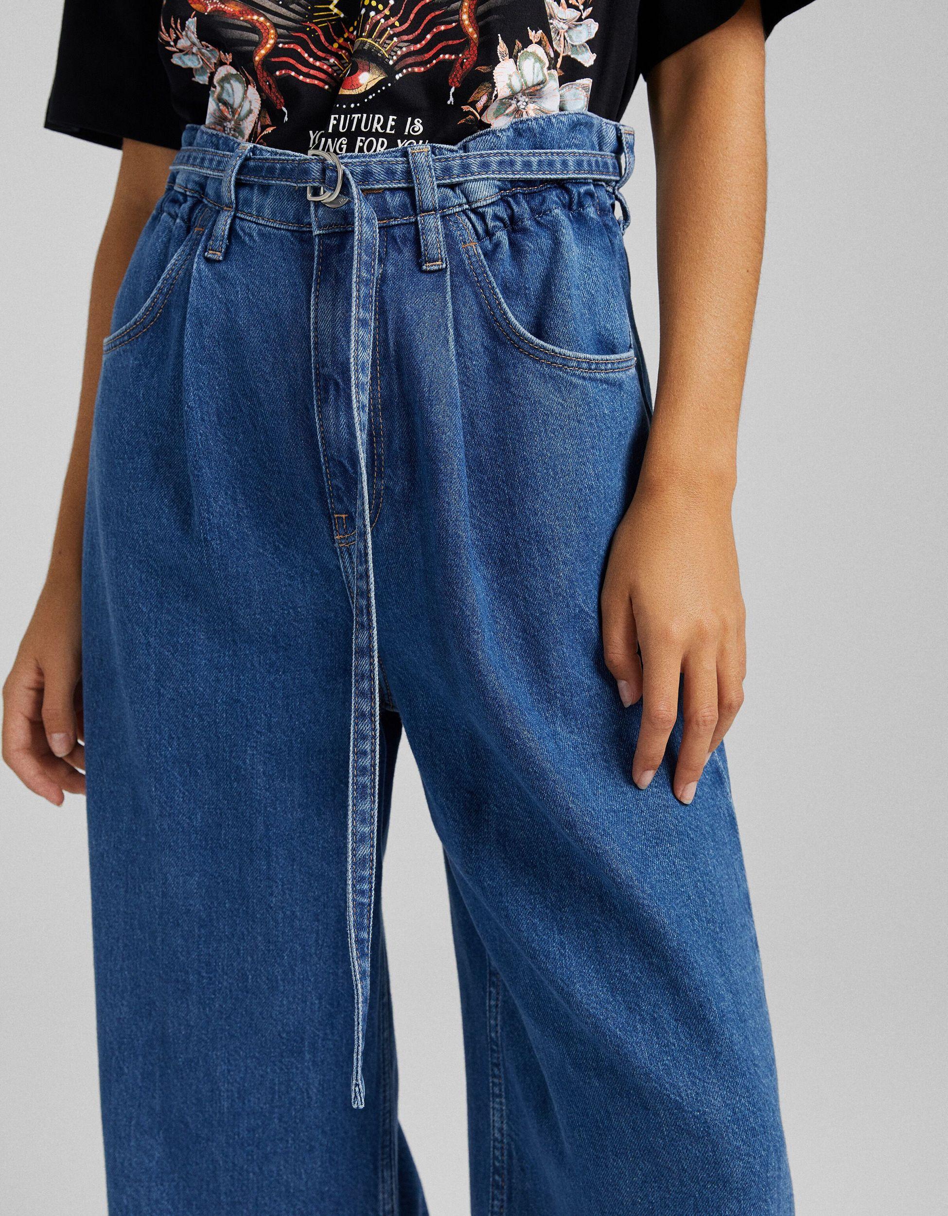 Bershka Denim Berska Wide Leg Jeans 