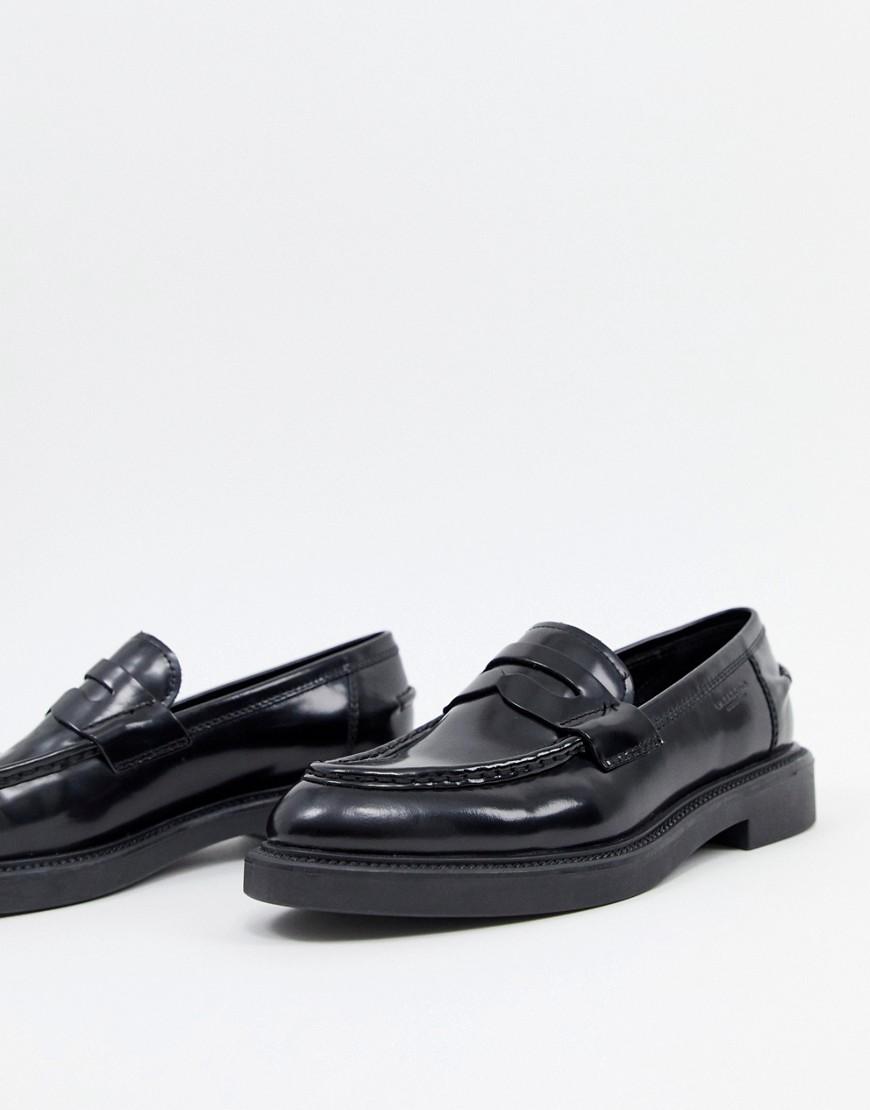 Vagabond Alex Chunky Leather Loafer in Black - Lyst