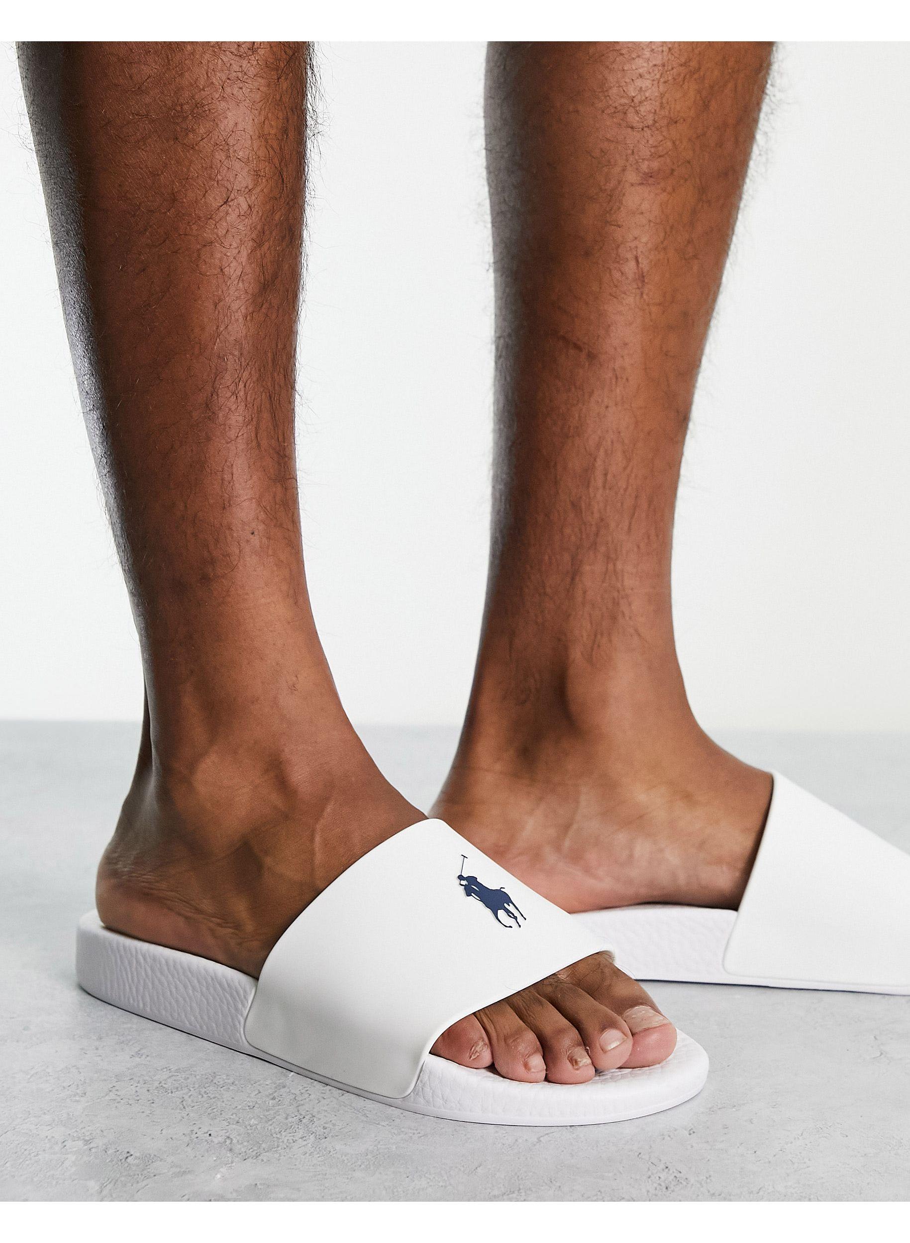 Polo Ralph Lauren Slides in Brown for Men Lyst