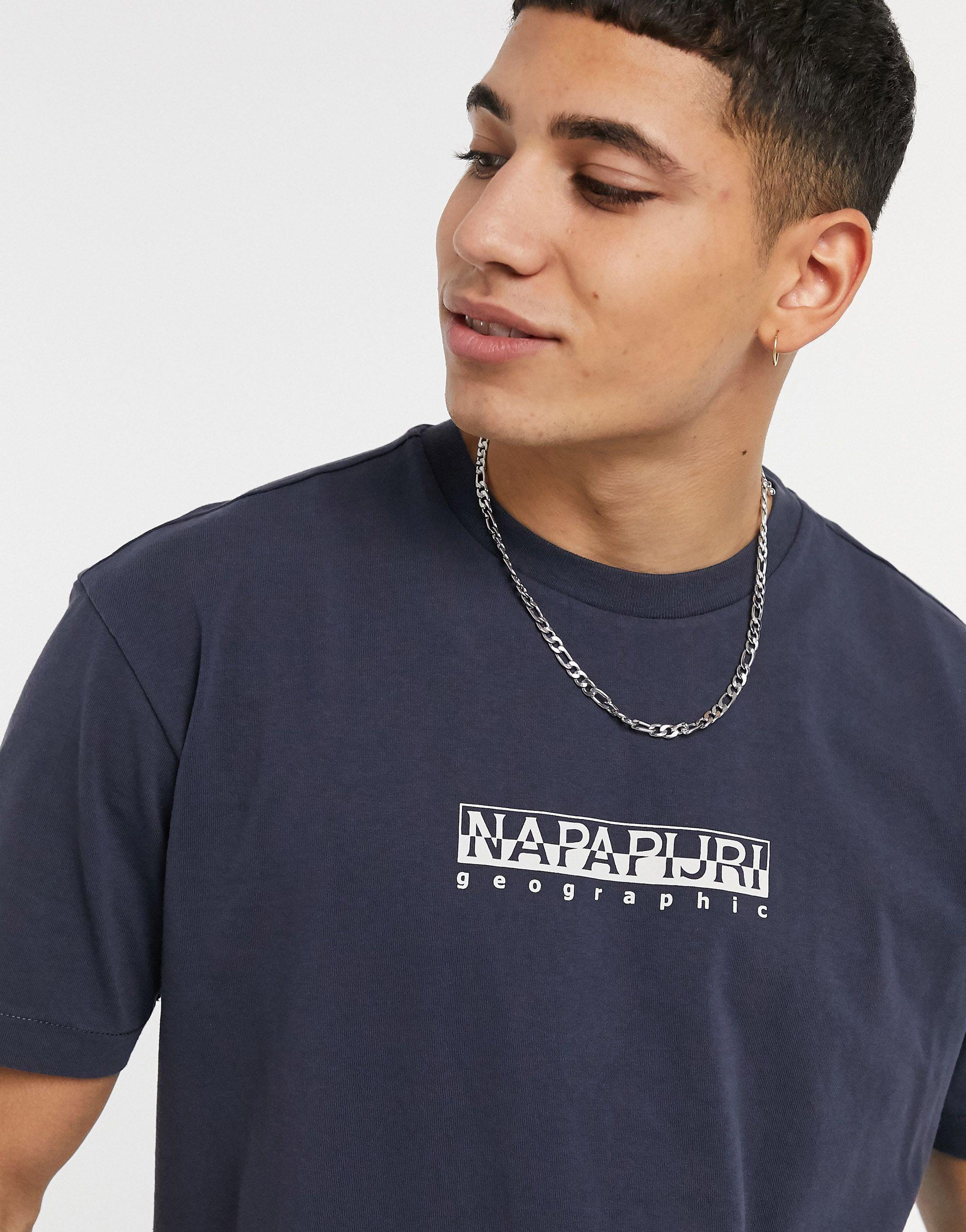 Napapijri Cotton Box Logo T-shirt in 