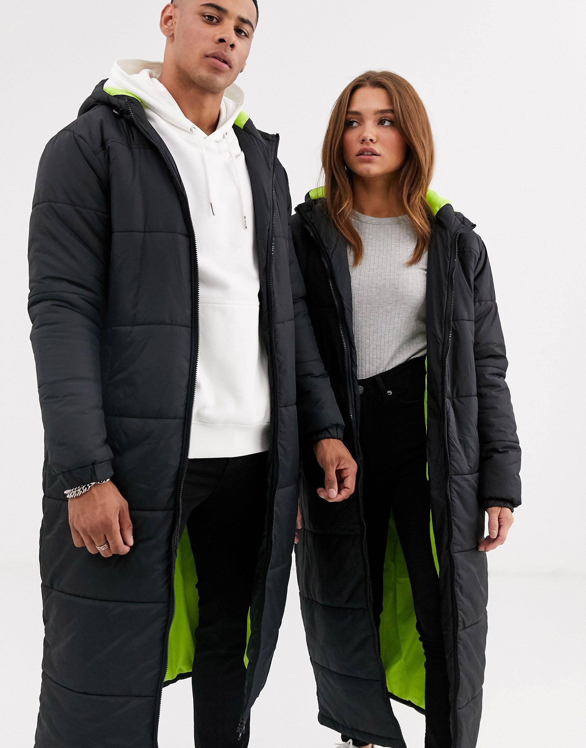 another influence longline quilted jacket