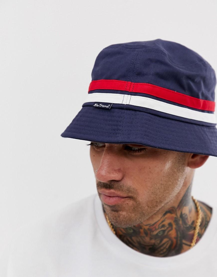 Ben Sherman Cotton Bucket Hat In Navy in Blue for Men | Lyst