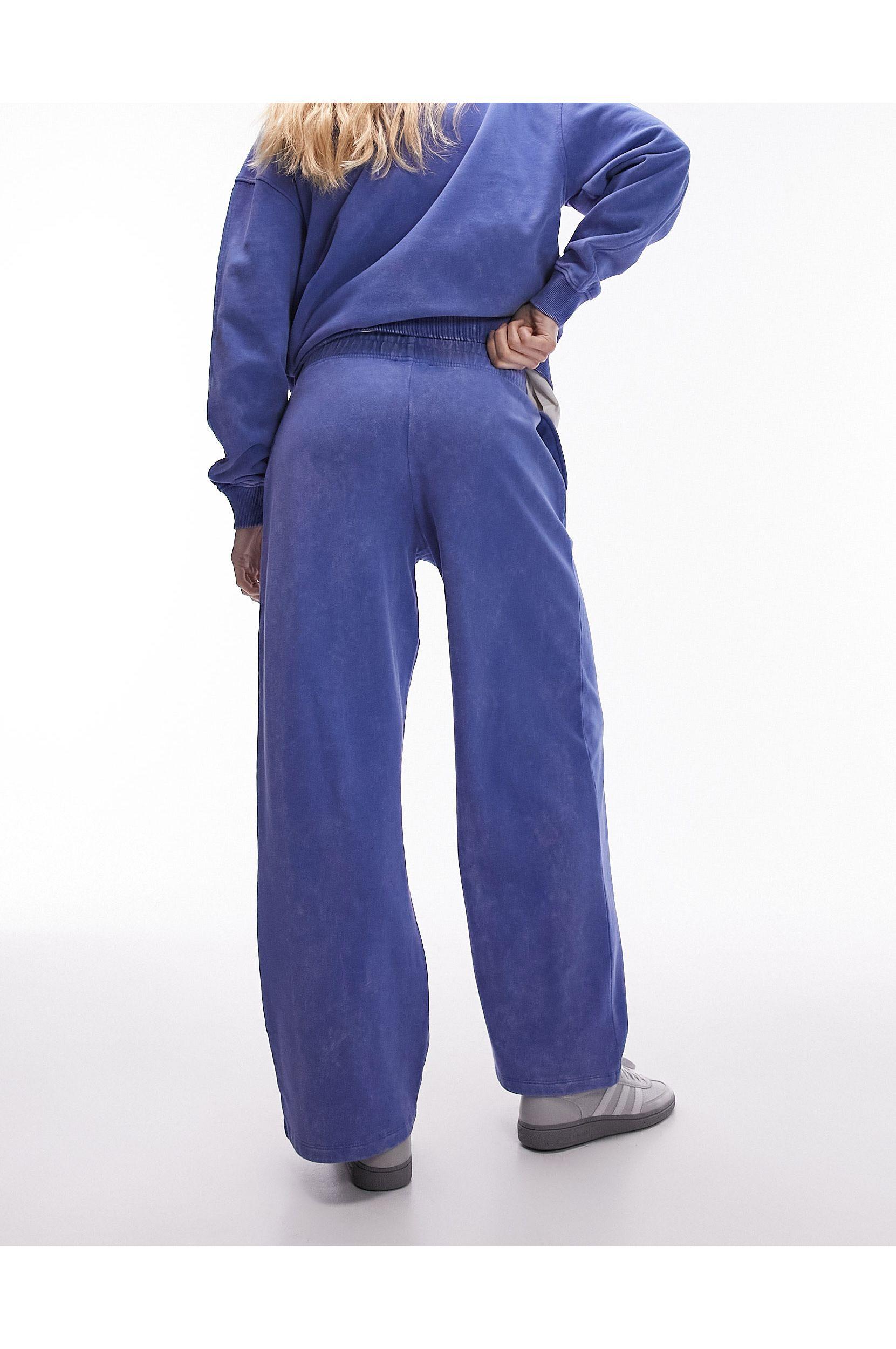 TOPSHOP Co ord Graphic 1863 Maratona Vintage Wash jogger in Blue
