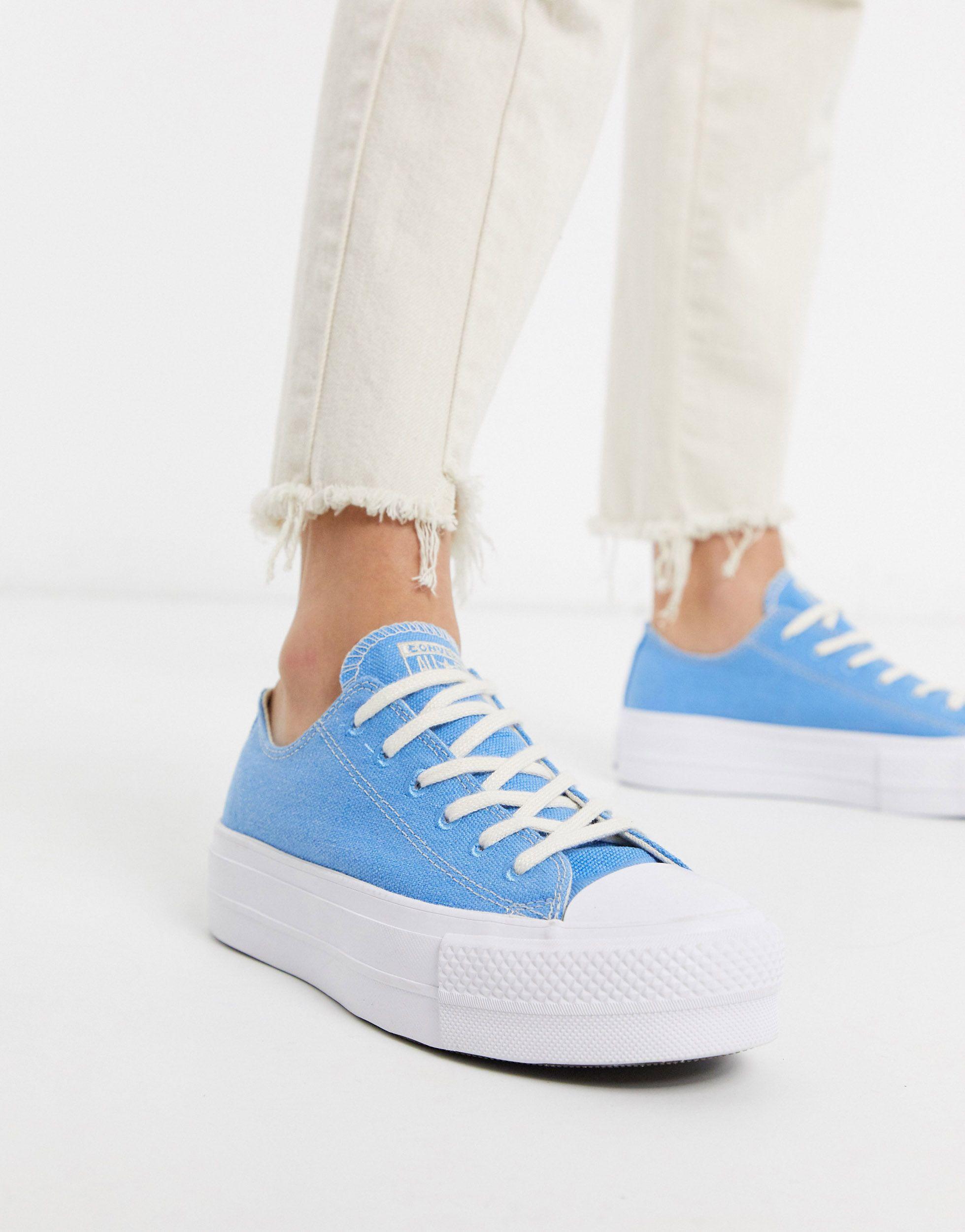 Converse – Chuck Taylor Lift Platform Renew – Hellblaue Sneaker in Blau |  Lyst DE