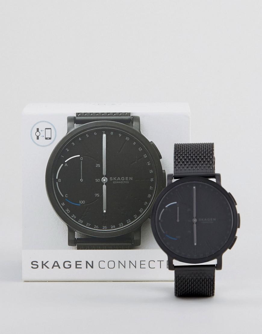 skagen hybrid black