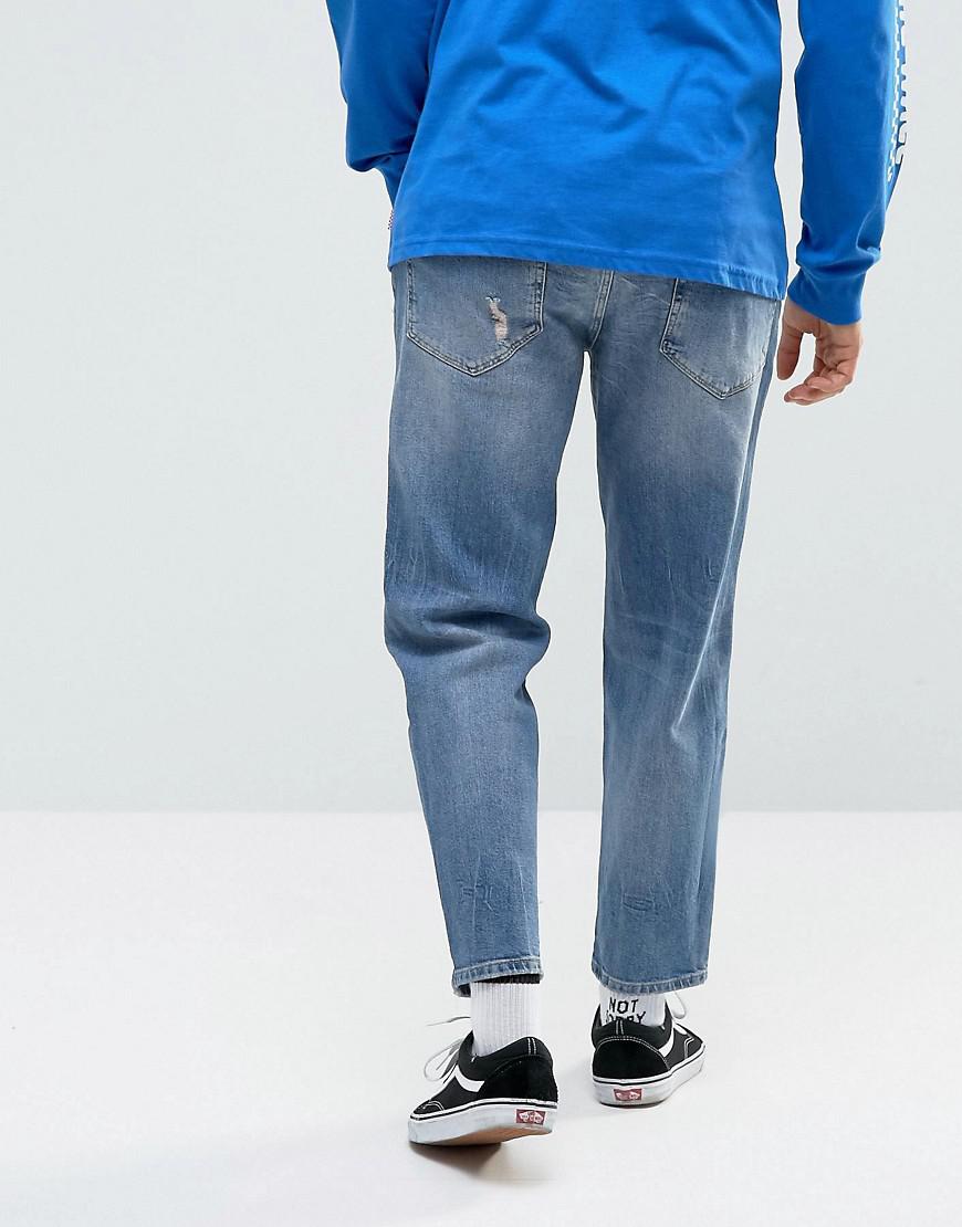 ASOS Denim Asos Skater Jeans In Mid 