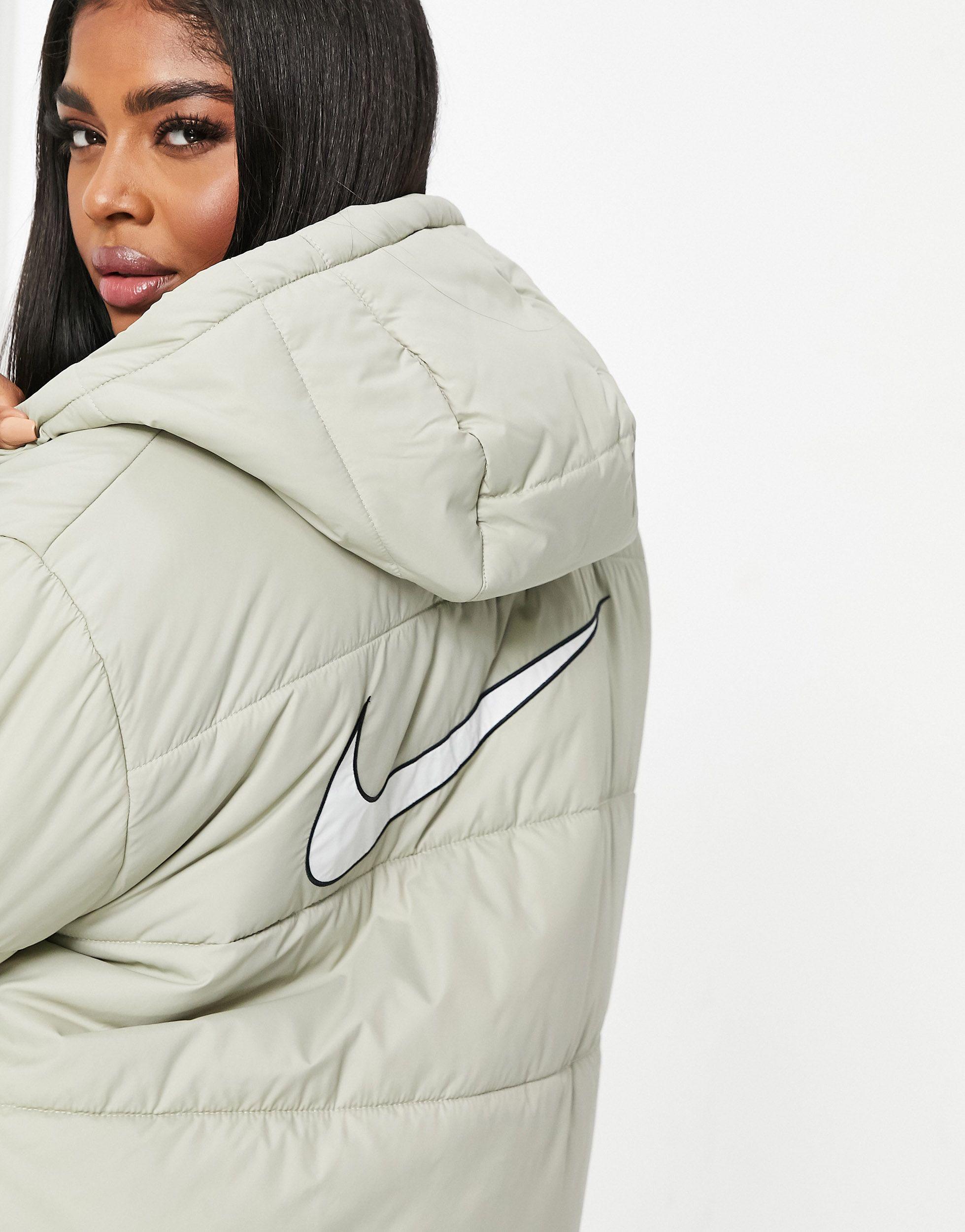 Nike Plus Padded Jacket With Back Swoosh | Lyst