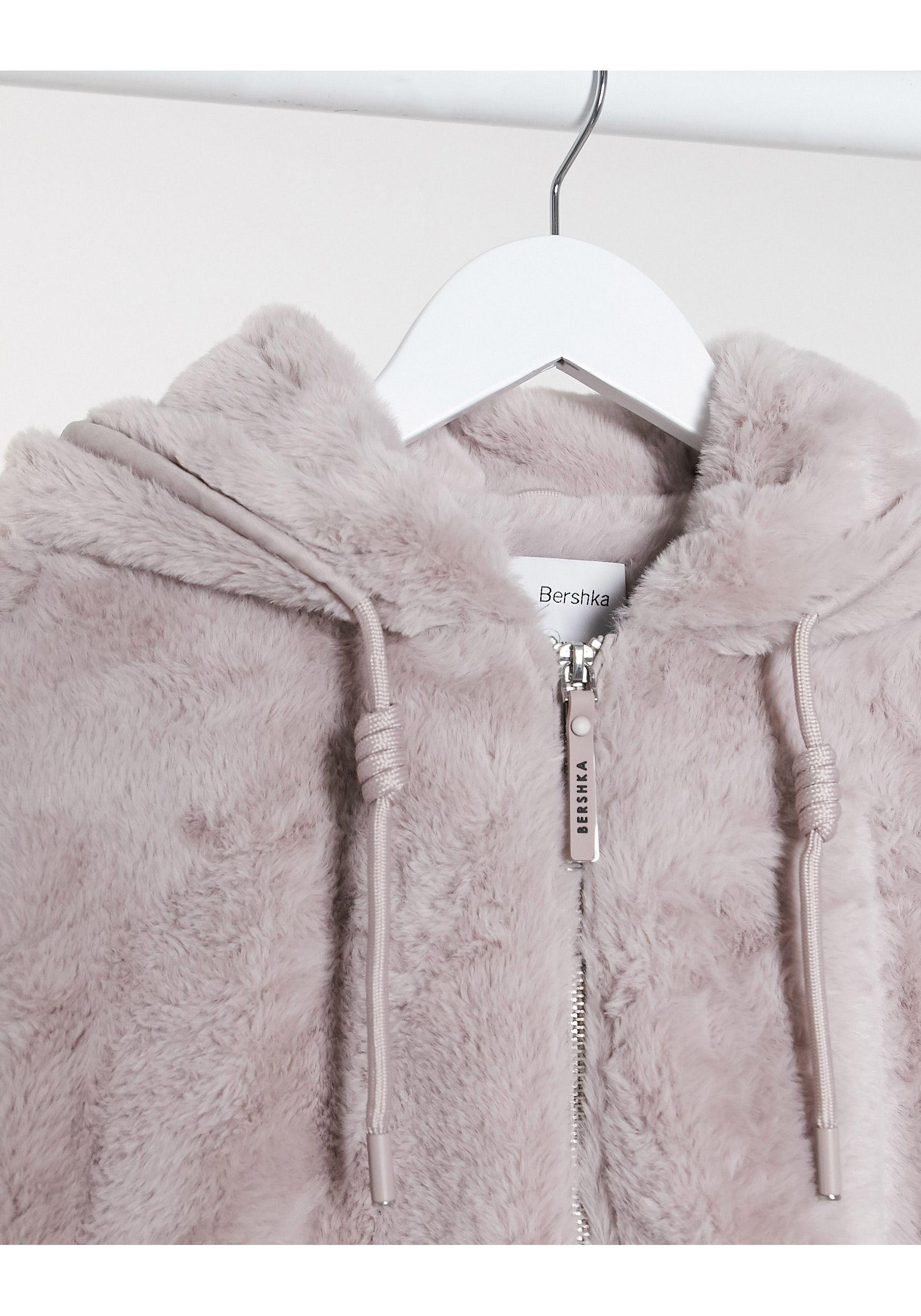 Bershka fluffy jacket cheap