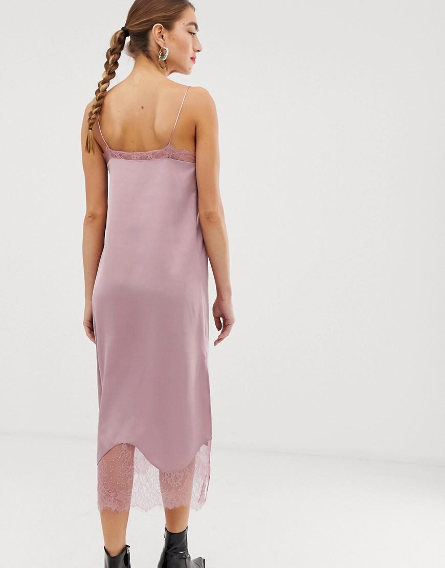 stradivarius slip dress