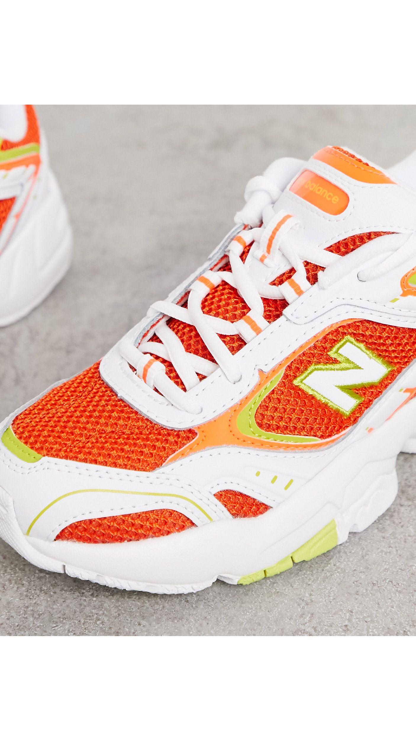 New Balance 452 In Trainers White And Orange | Lyst