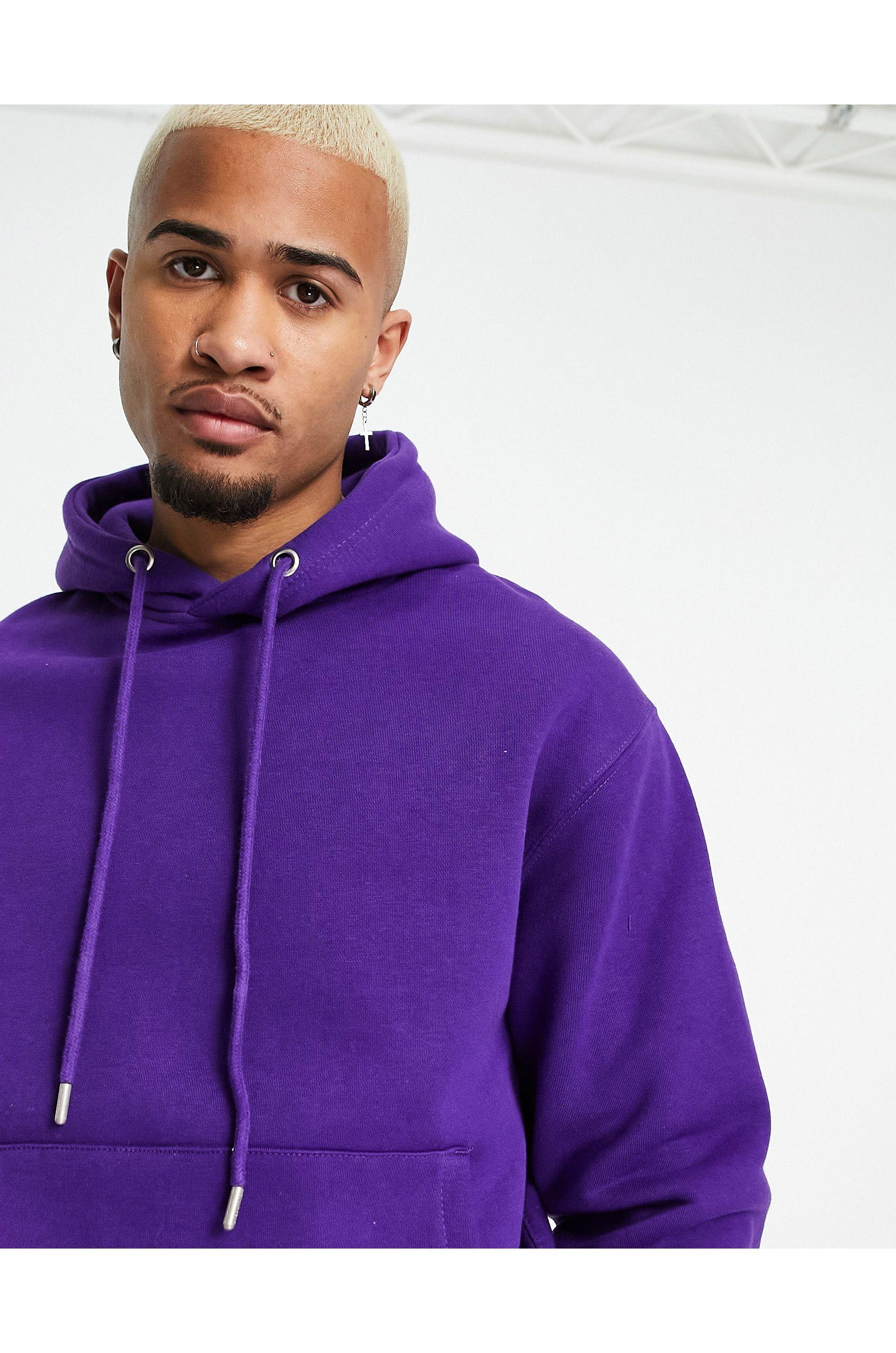 Pull&Bear Hoodie in Purple for Men | Lyst