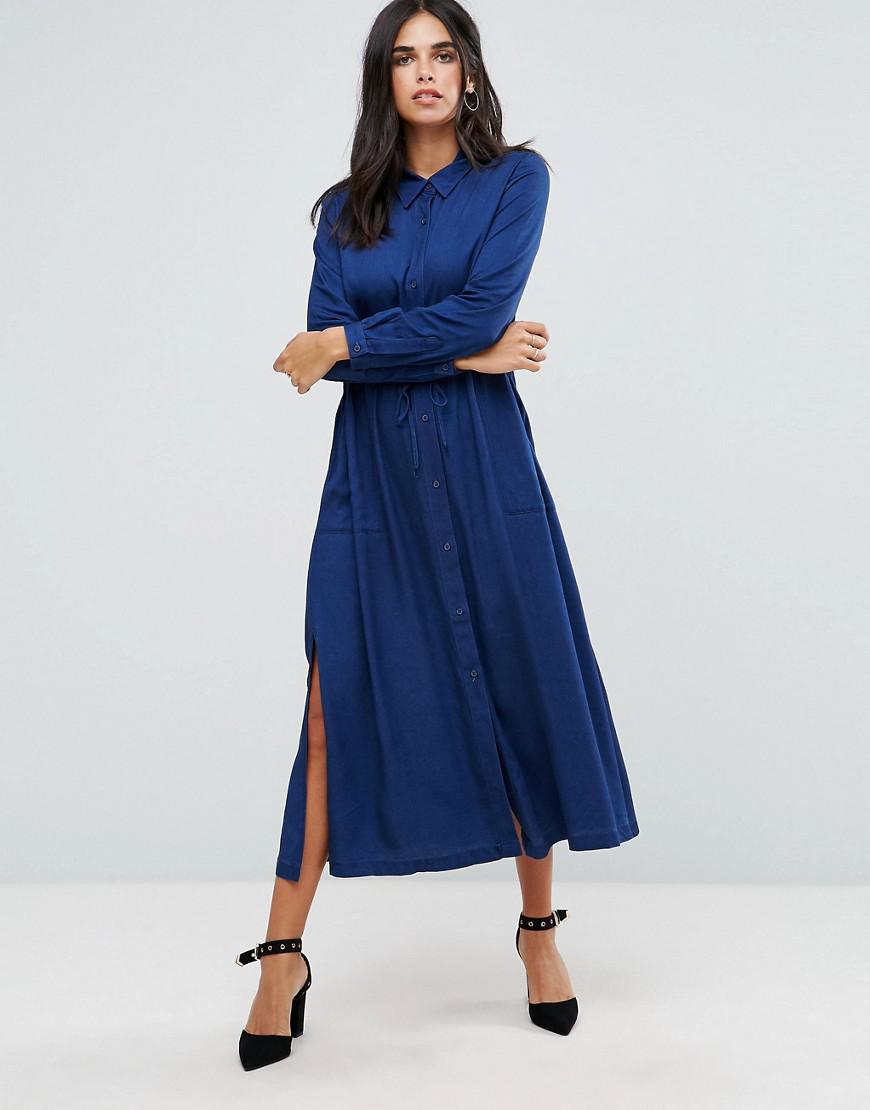 french connection navy shirt dress